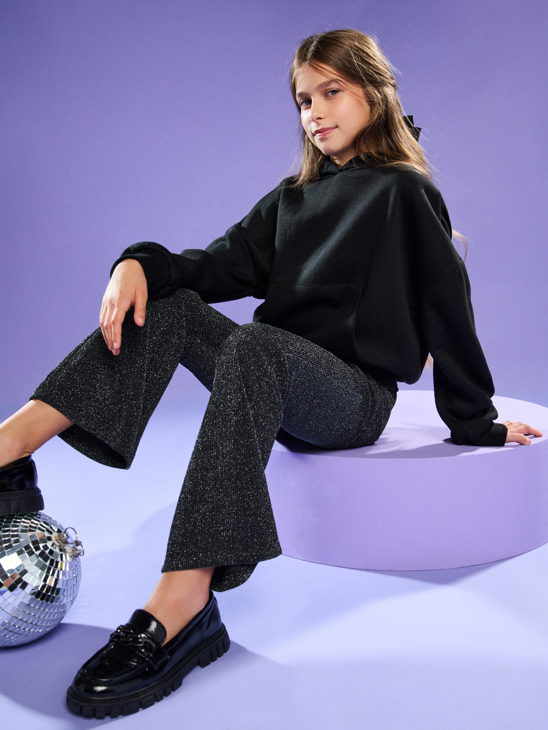 Sinsay - Παντελόνι flare - μαυρο φωτογραφία