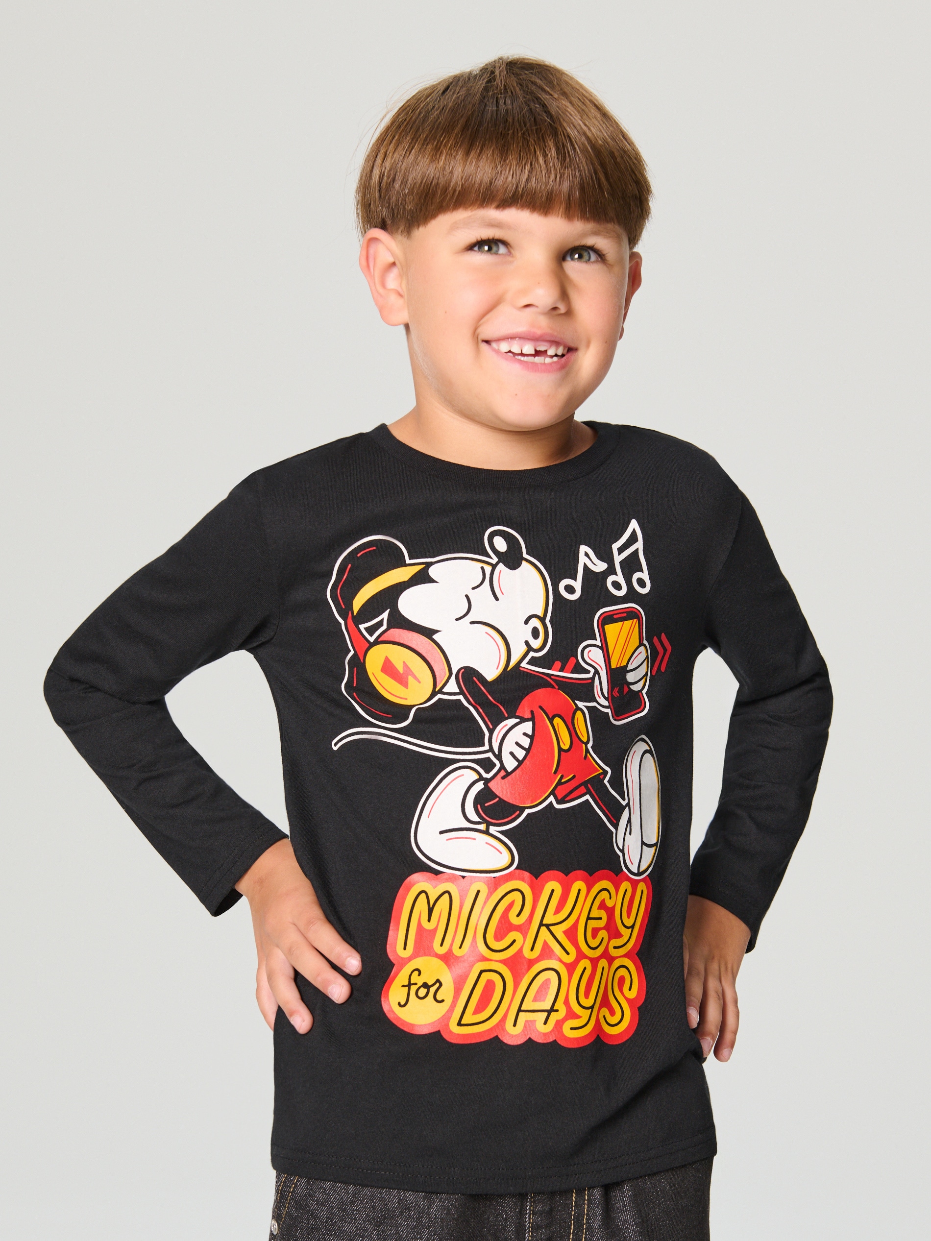 Sinsay - Koszulka Myszka Miki - czarny