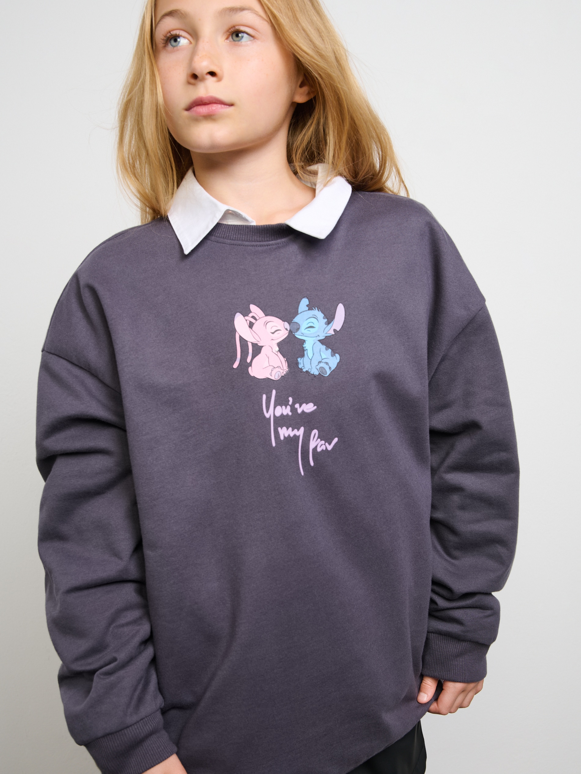 Sinsay - Bluza Stitch Stitch - szary