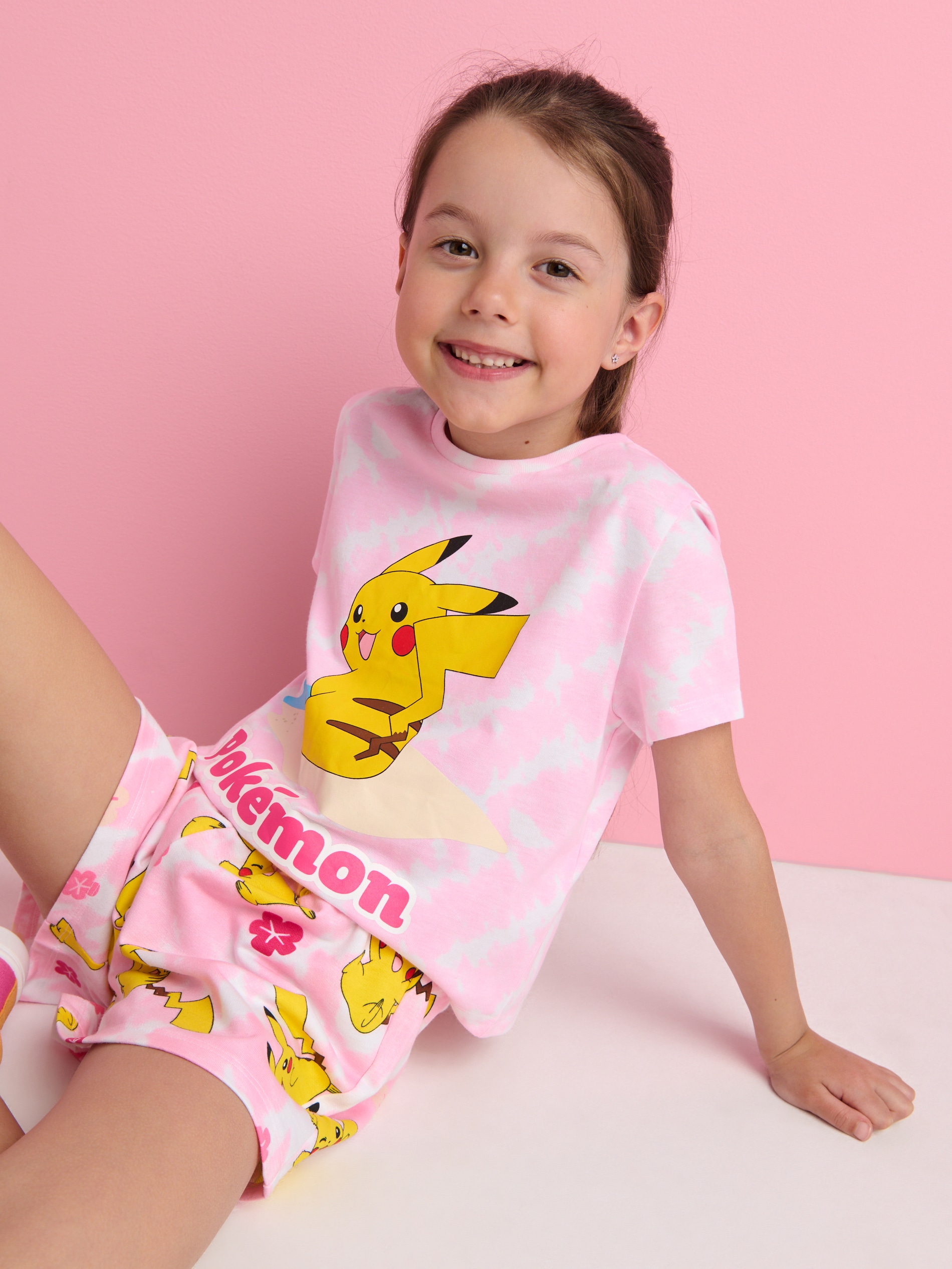 Sinsay - Tricou Pokémon - Roz-pastel