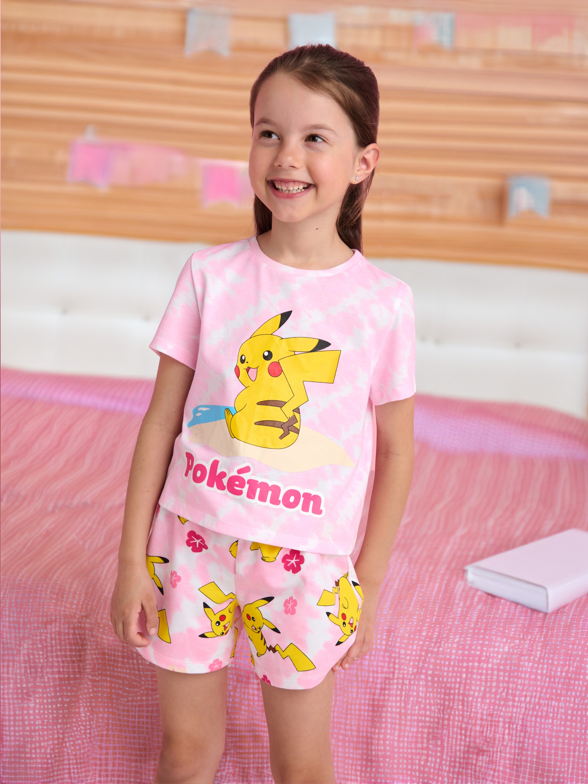 Sinsay - Tricou Pokémon - Roz-pastel