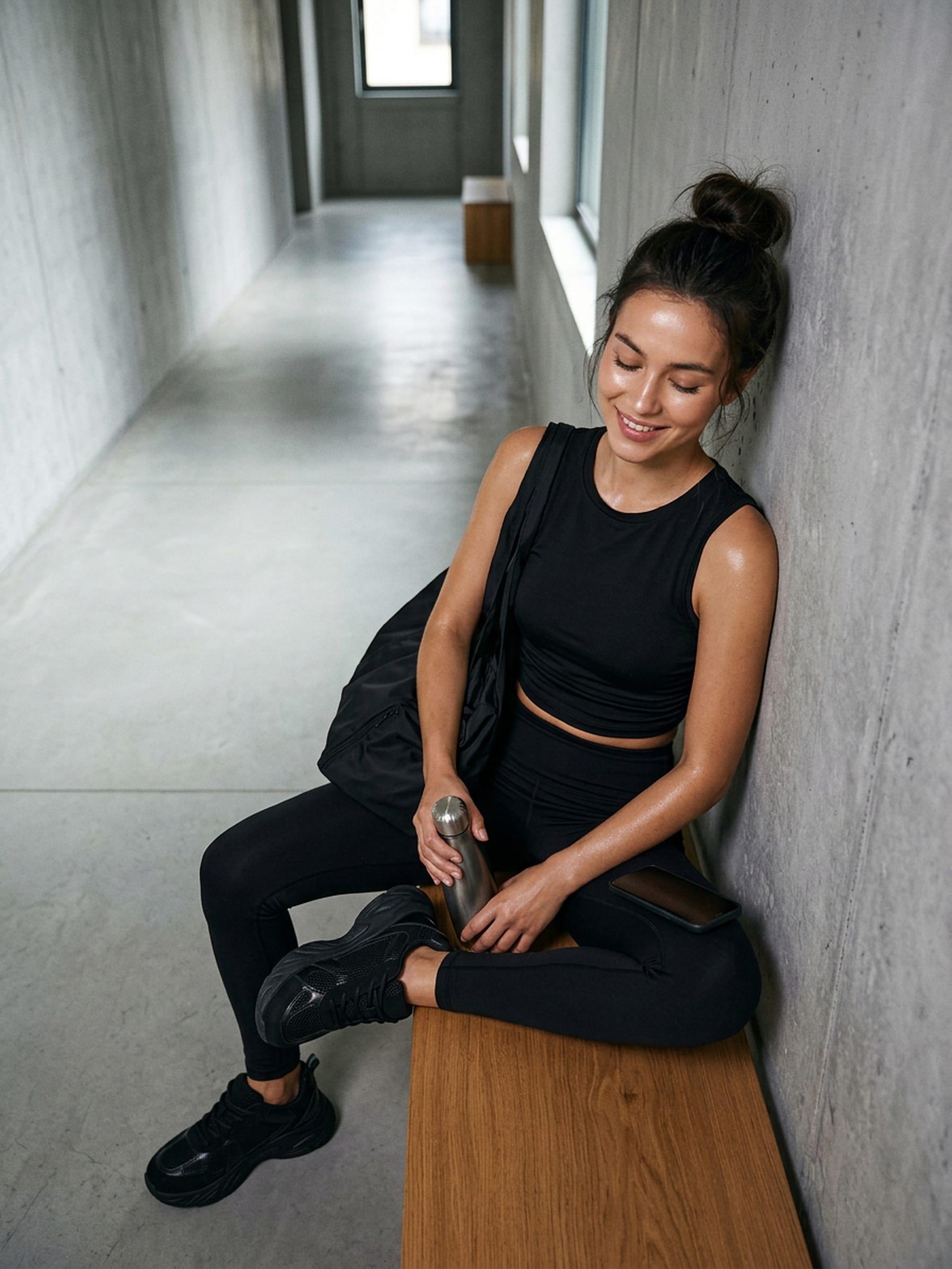 Sinsay - Dopasowane legginsy z wysokim stanem - czarny