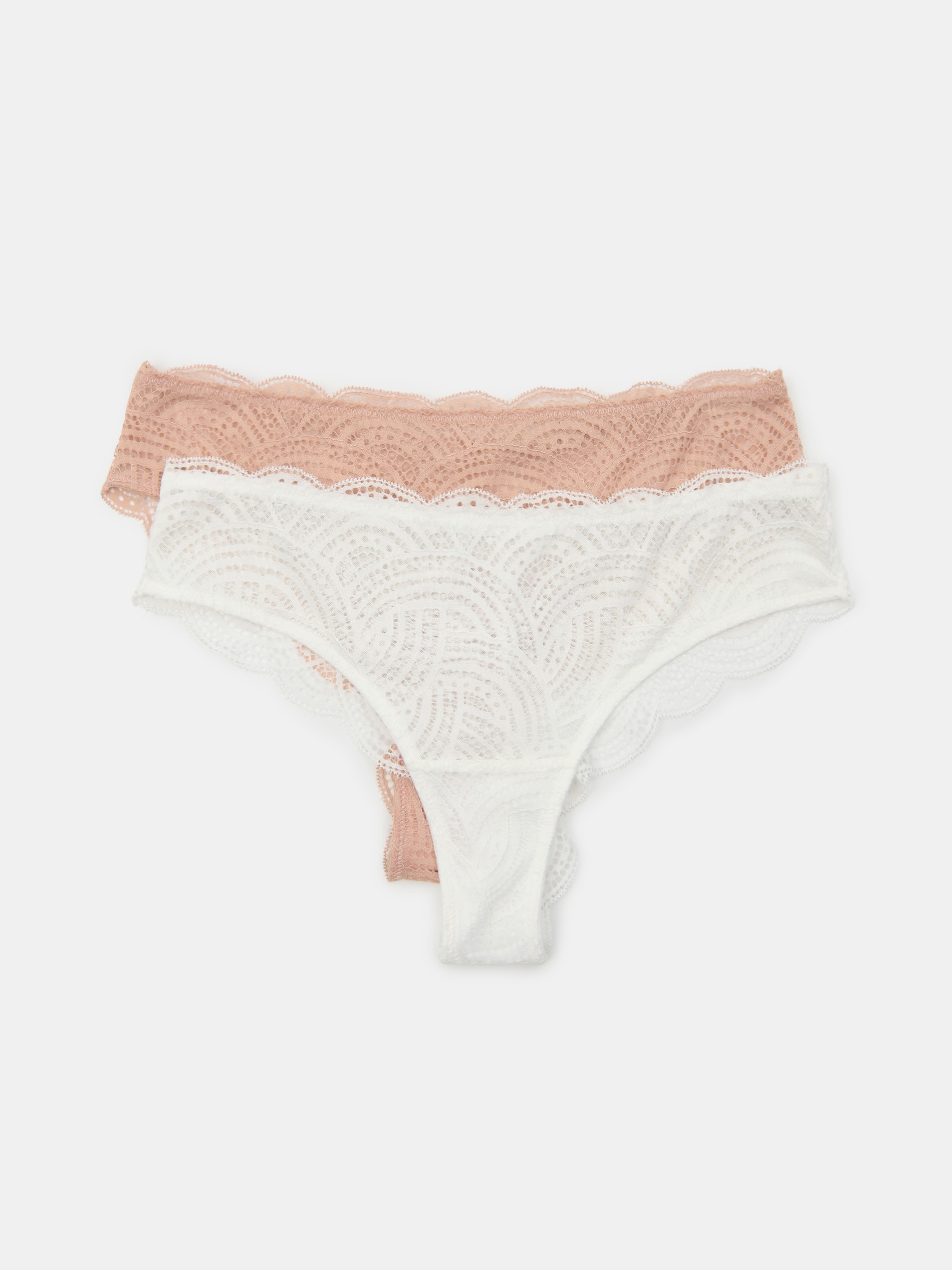Sinsay - Koronkowe majtki brazyliany 2 pack - wielobarwny