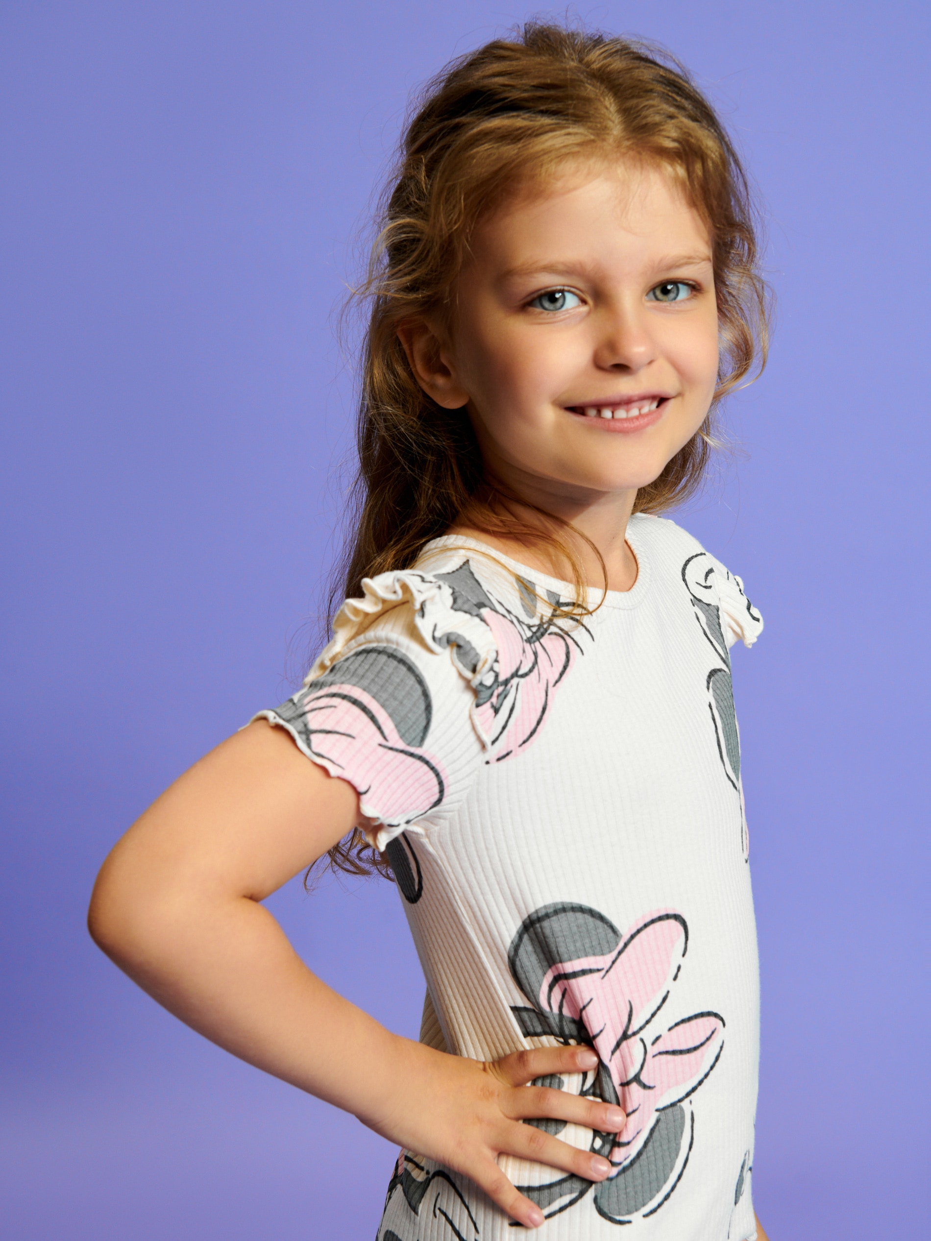 Sinsay - Tricou Cu Minnie Mouse - Crem