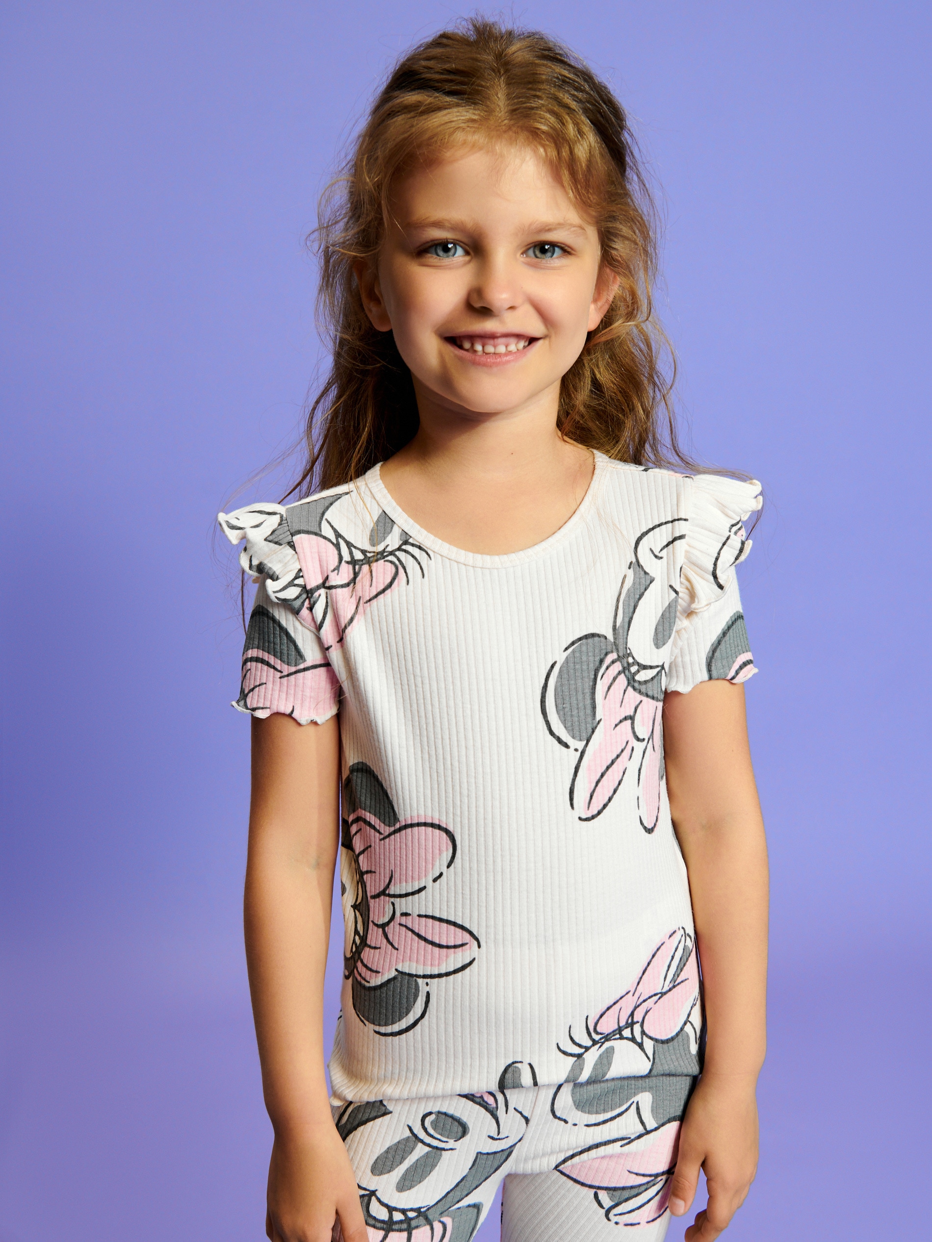 Sinsay - Tricou Cu Minnie Mouse - Crem