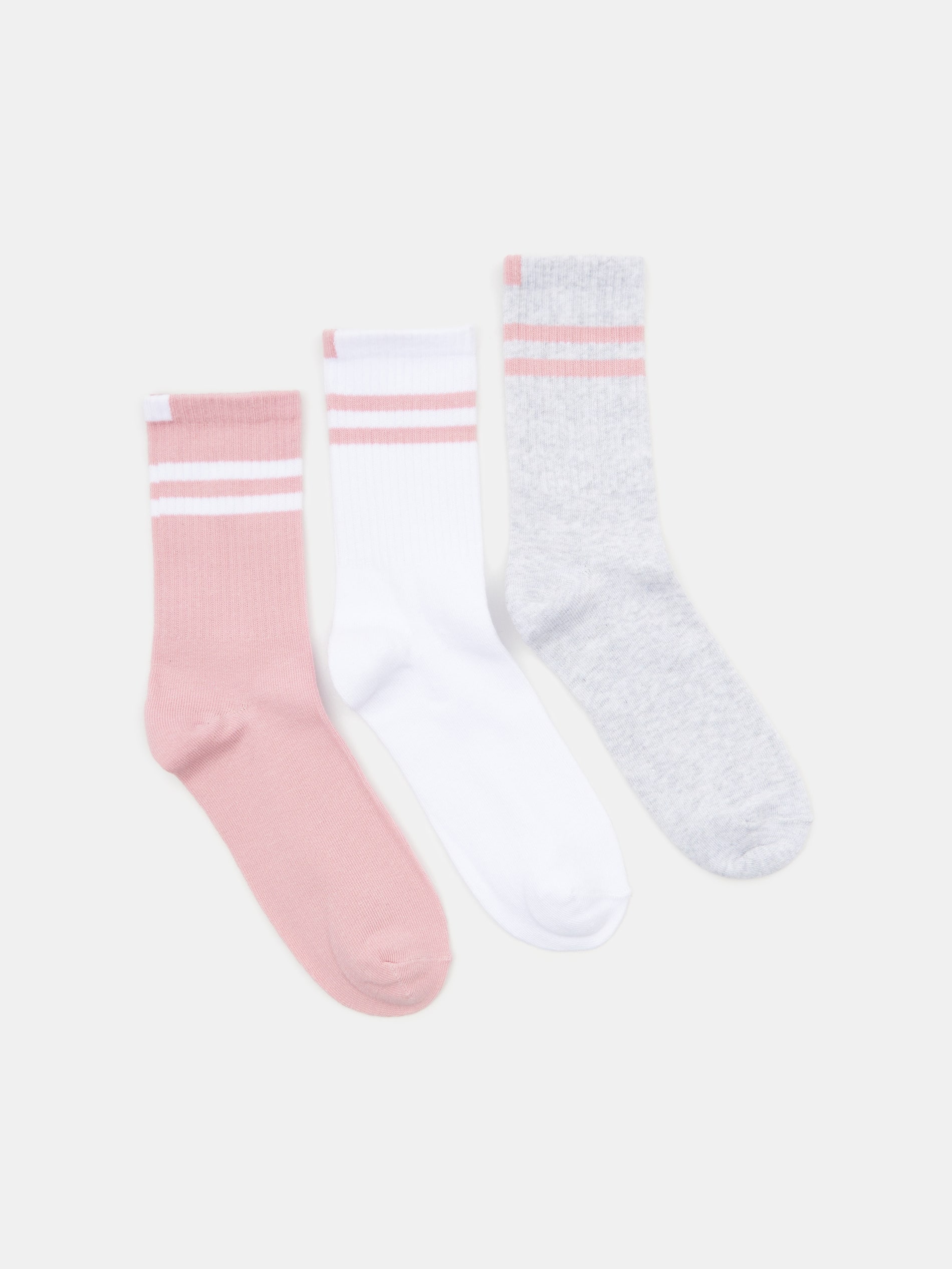Sinsay - Skarpetki w paski 3 pack - wielobarwny