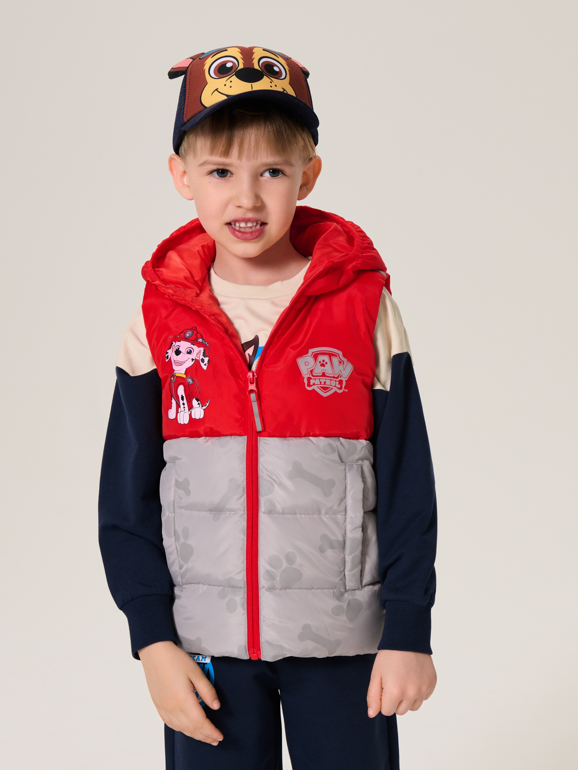 Sinsay - Kamizelka pikowana PAW Patrol - czerwony