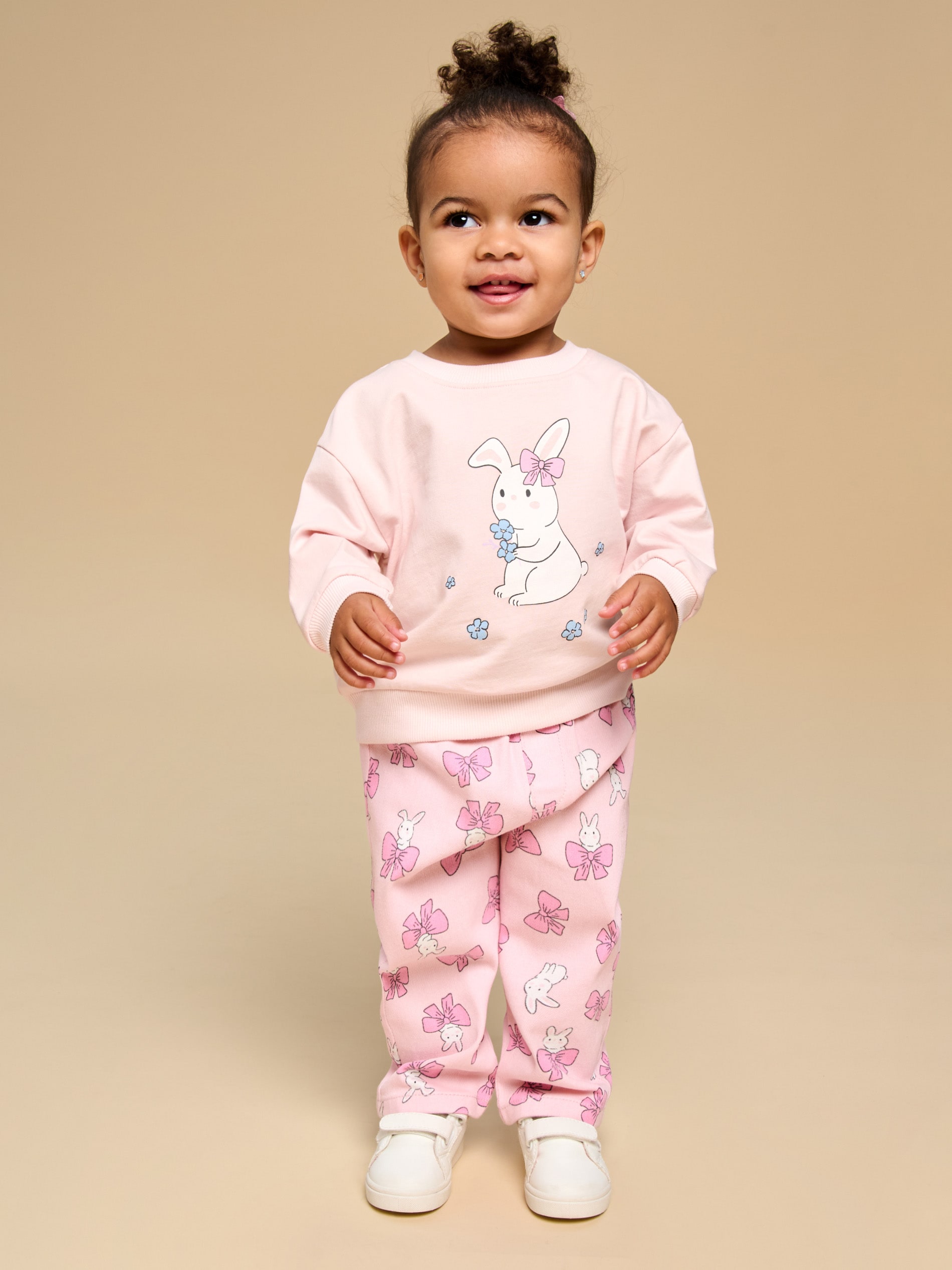 Sinsay - Bluza z nadrukiem - różowy