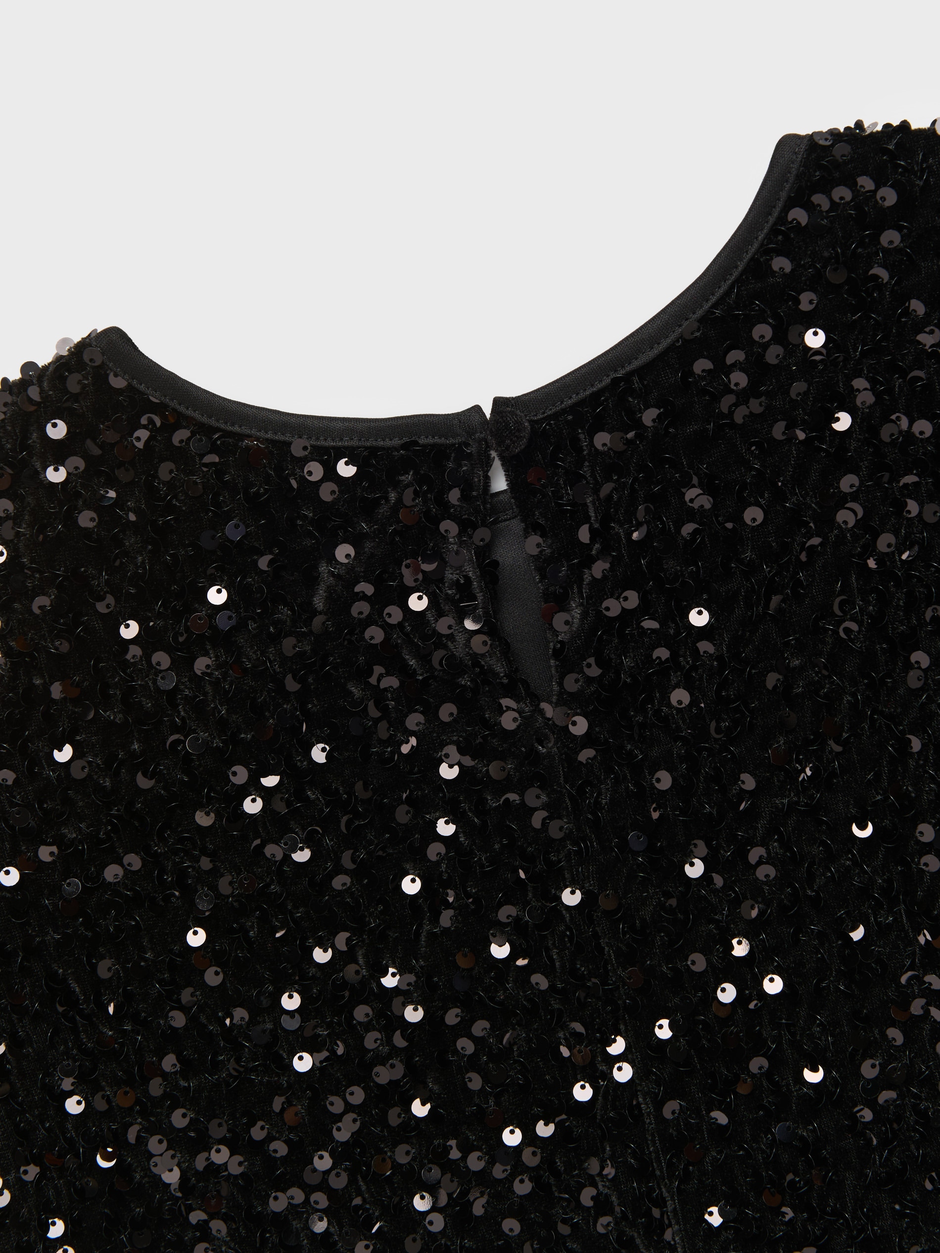 Sinsay - Κομψή μπλούζα με λαμπερές παγιέτες - μαυρο φωτογραφία
