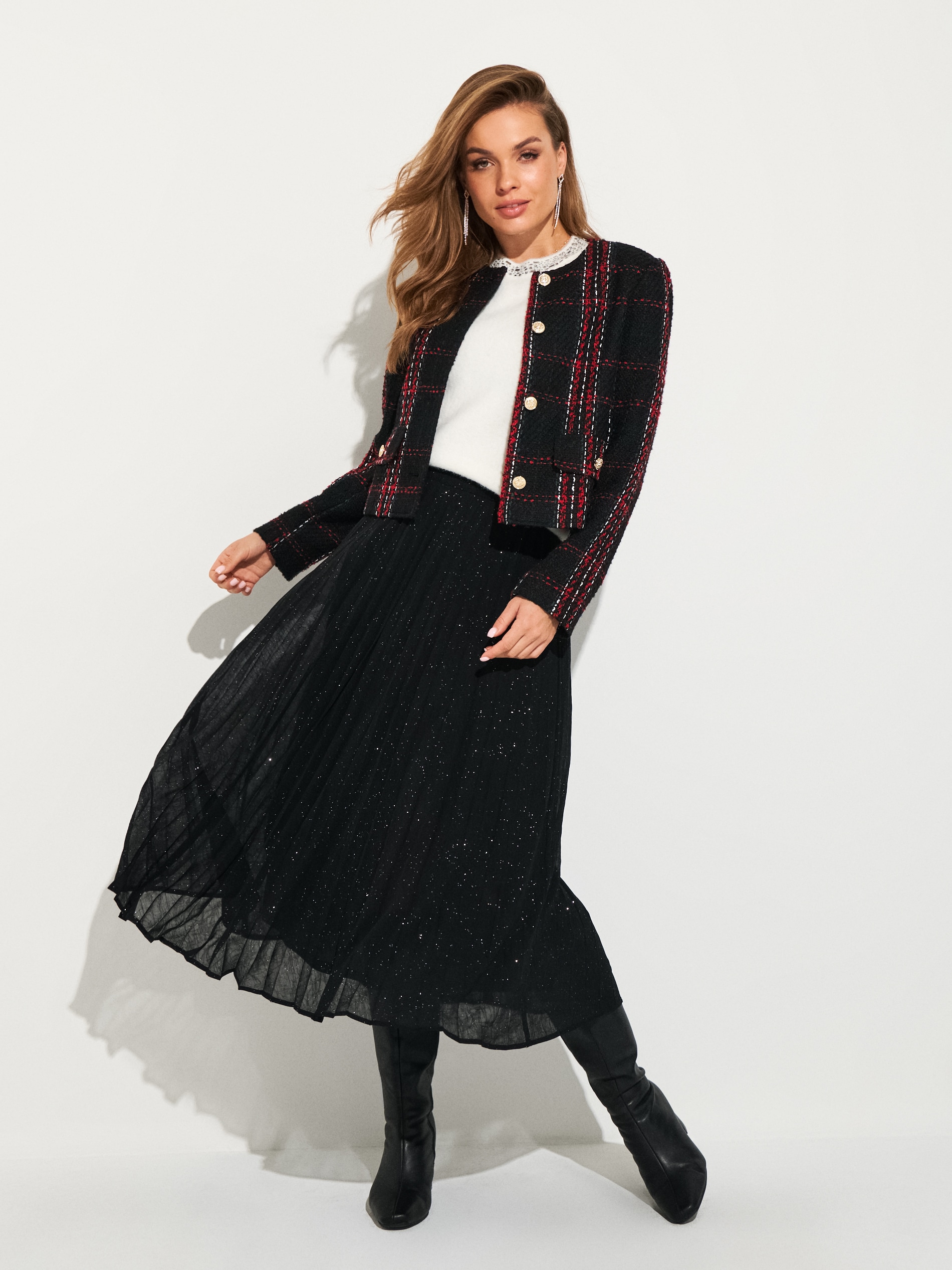 Sinsay - Μπλούζα-πουλόβερ με μείγμα μαλλιού - κρεμ φωτογραφία