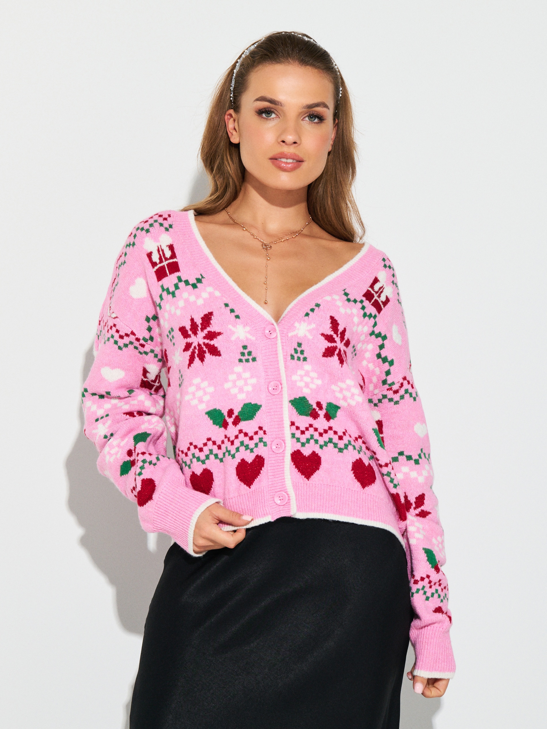 Sinsay - Πουλόβερ με χριστουγεννιάτικο θέμα - πολυχρωμο φωτογραφία