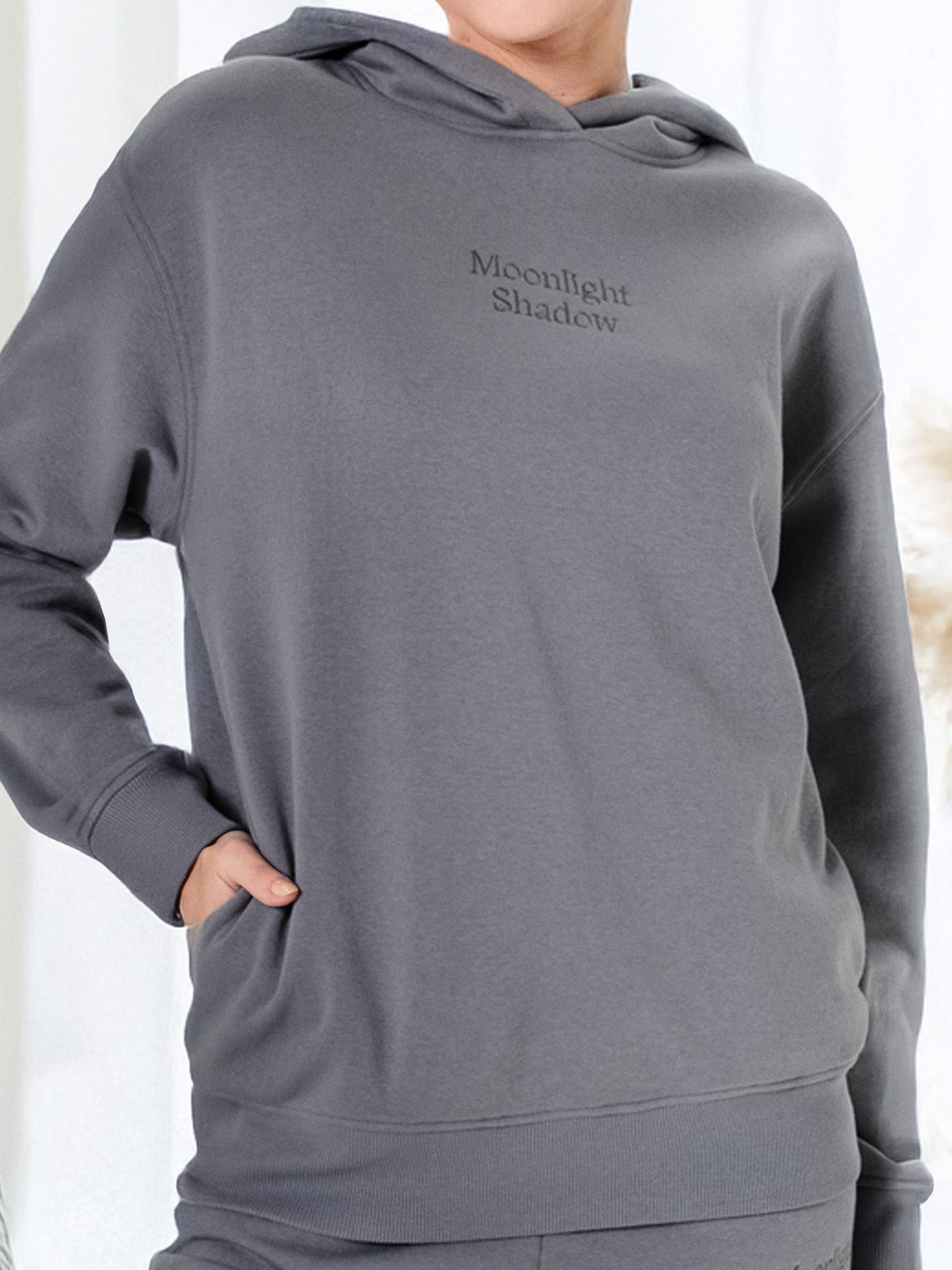 Sinsay - Bluza hoodie - szary