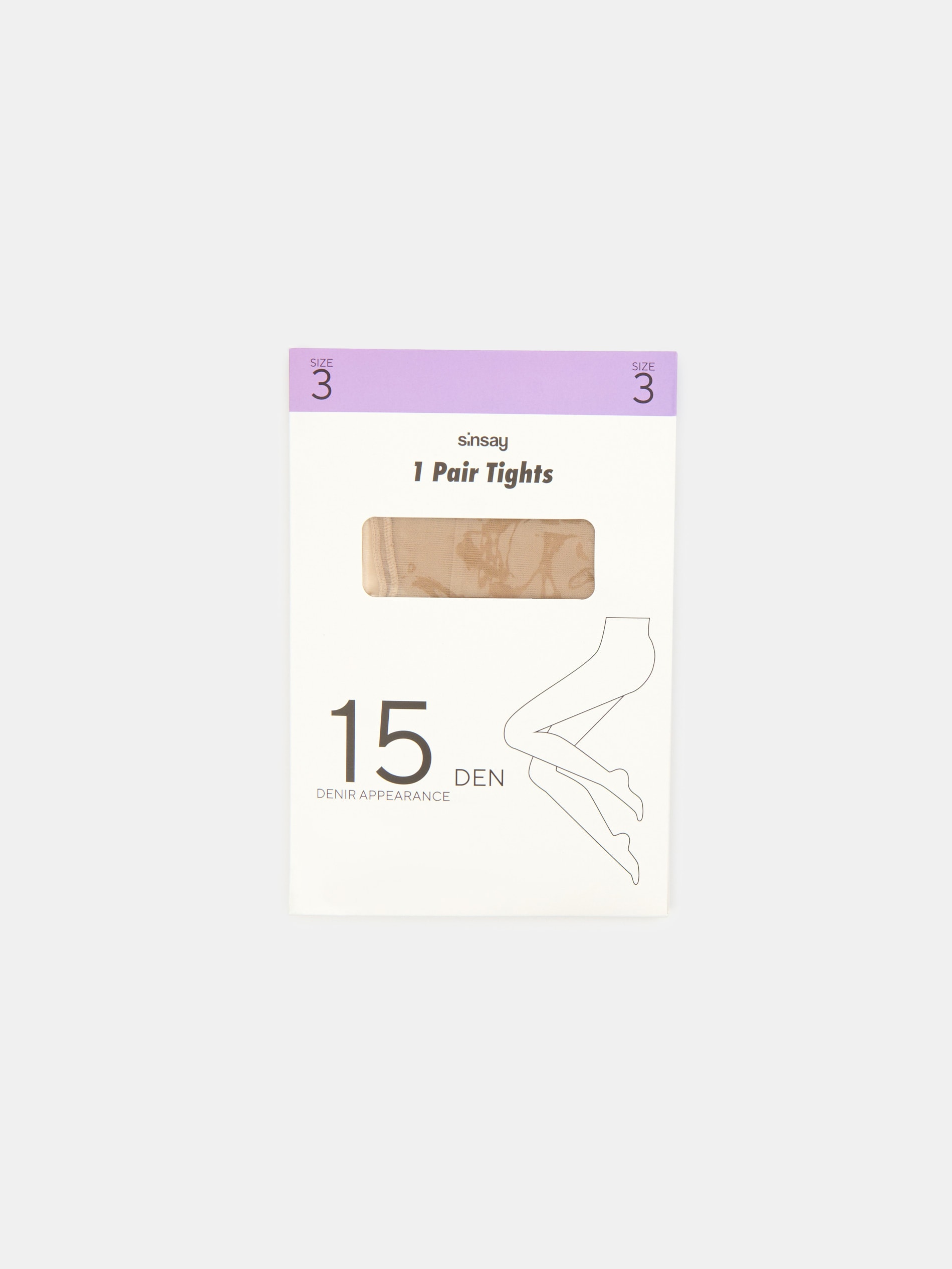 Sinsay - Rajstopy - beżowy