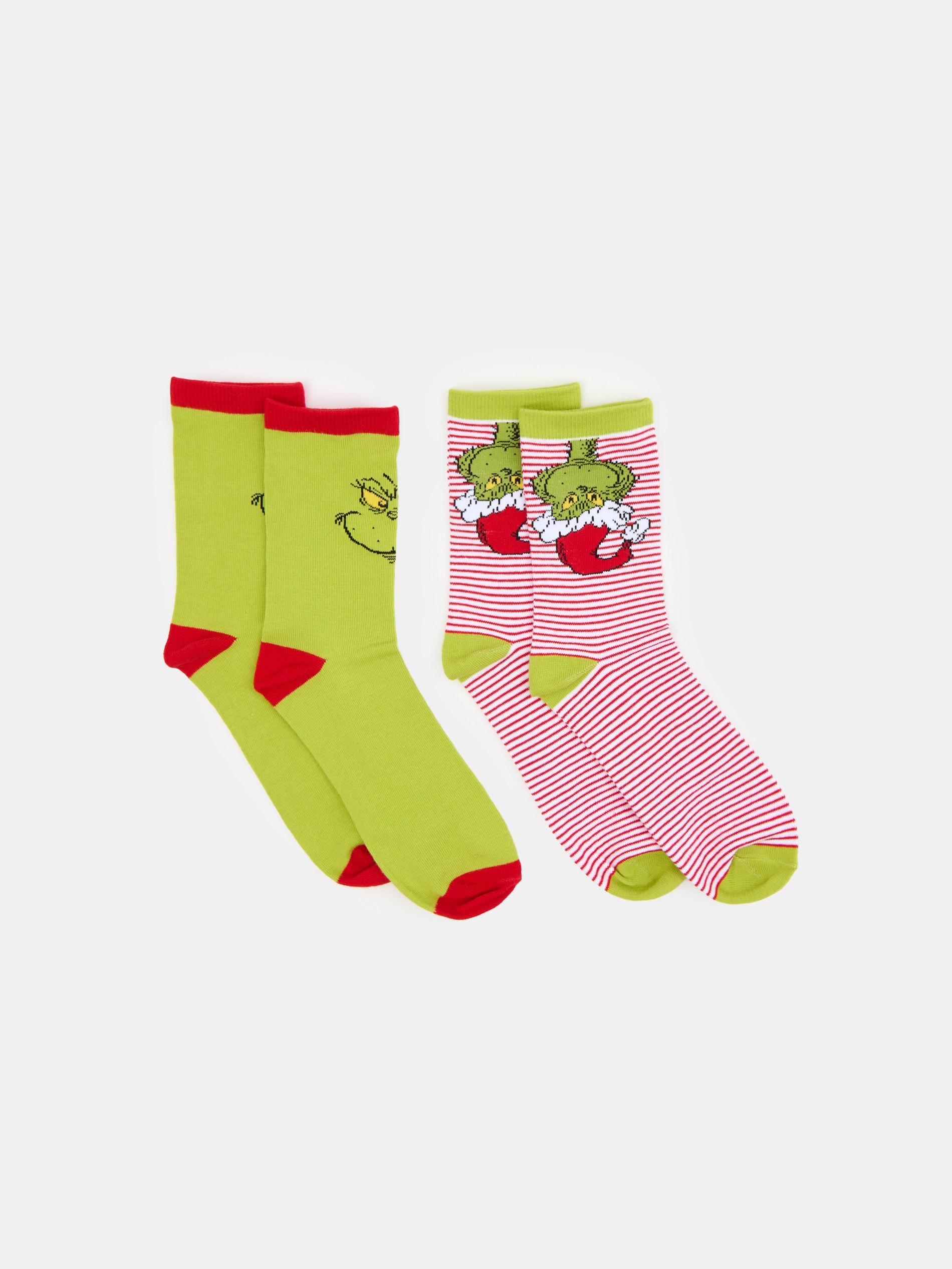 Sinsay - Skarpetki 2 pack Grinch - wielobarwny
