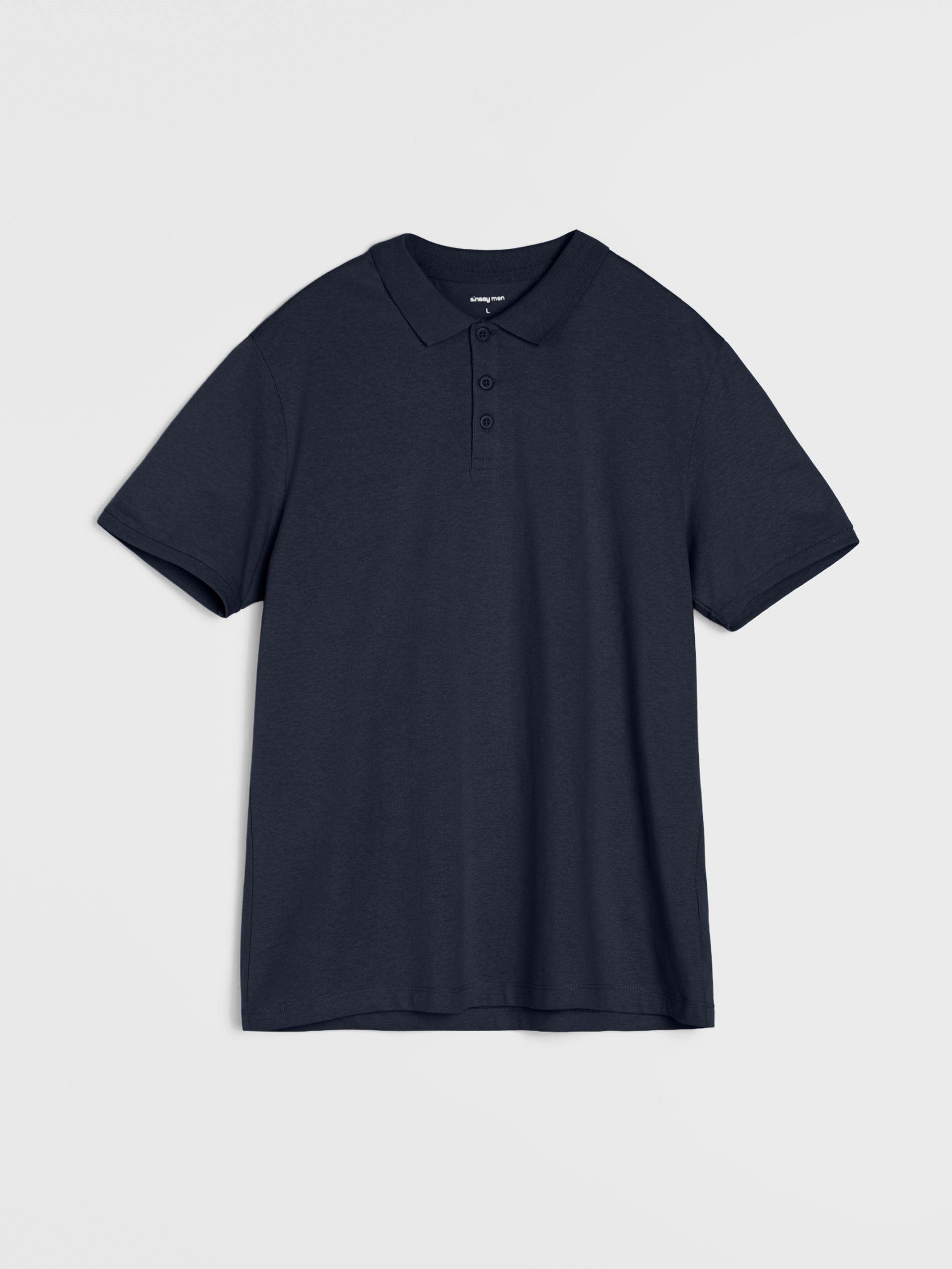 Sinsay - Bawełniane polo - granatowy