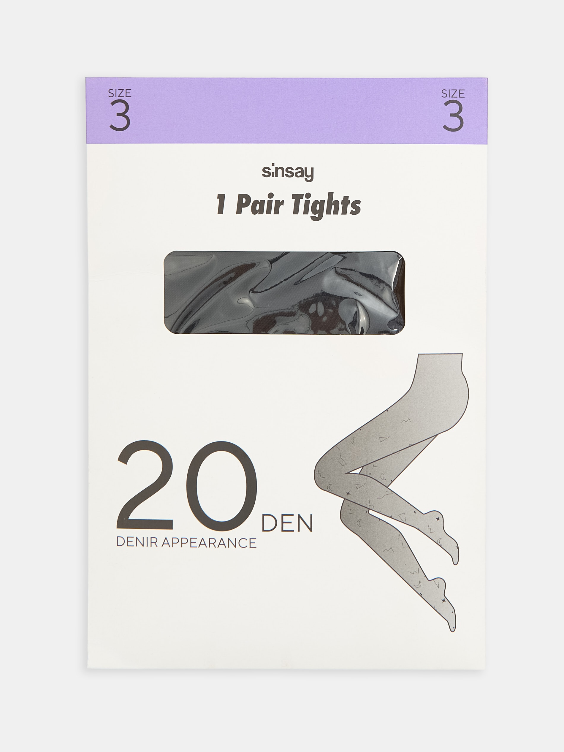 Sinsay - Rajstopy 20 DEN - czarny