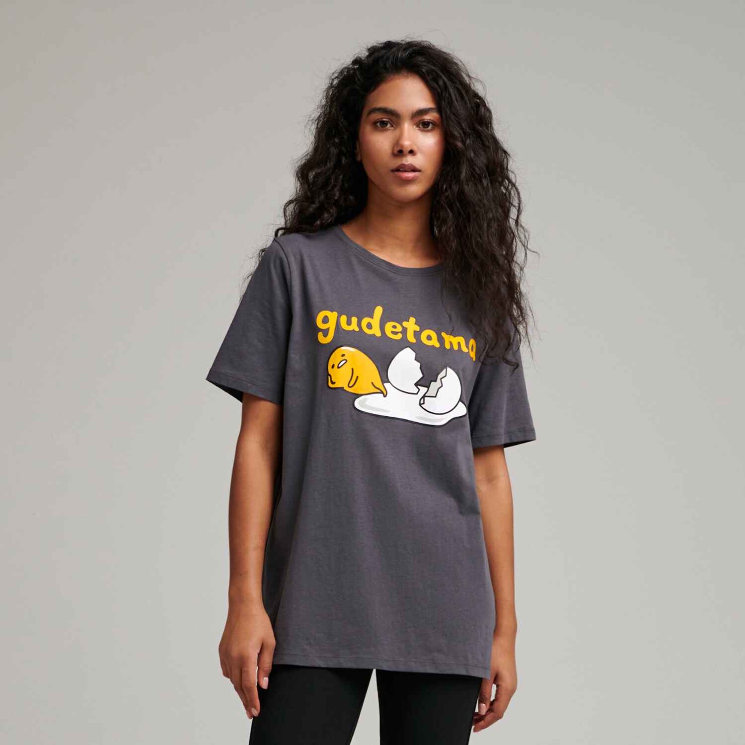 Sinsay - Tricou Gudetama - Gri