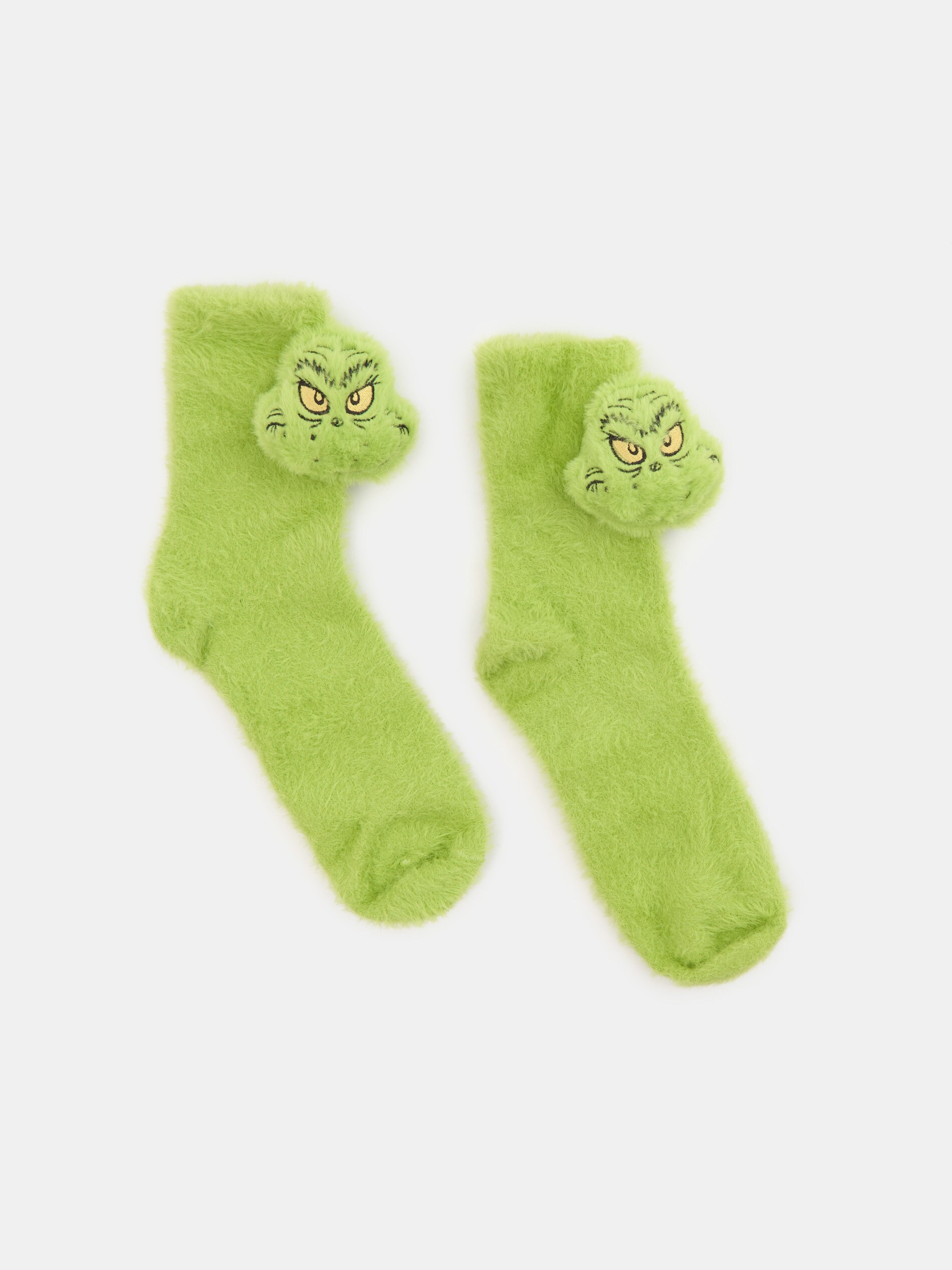 Sinsay - Σετ με 2 ζεύγη κάλτσες Grinch - κιτρινο πρασινο φωτογραφία