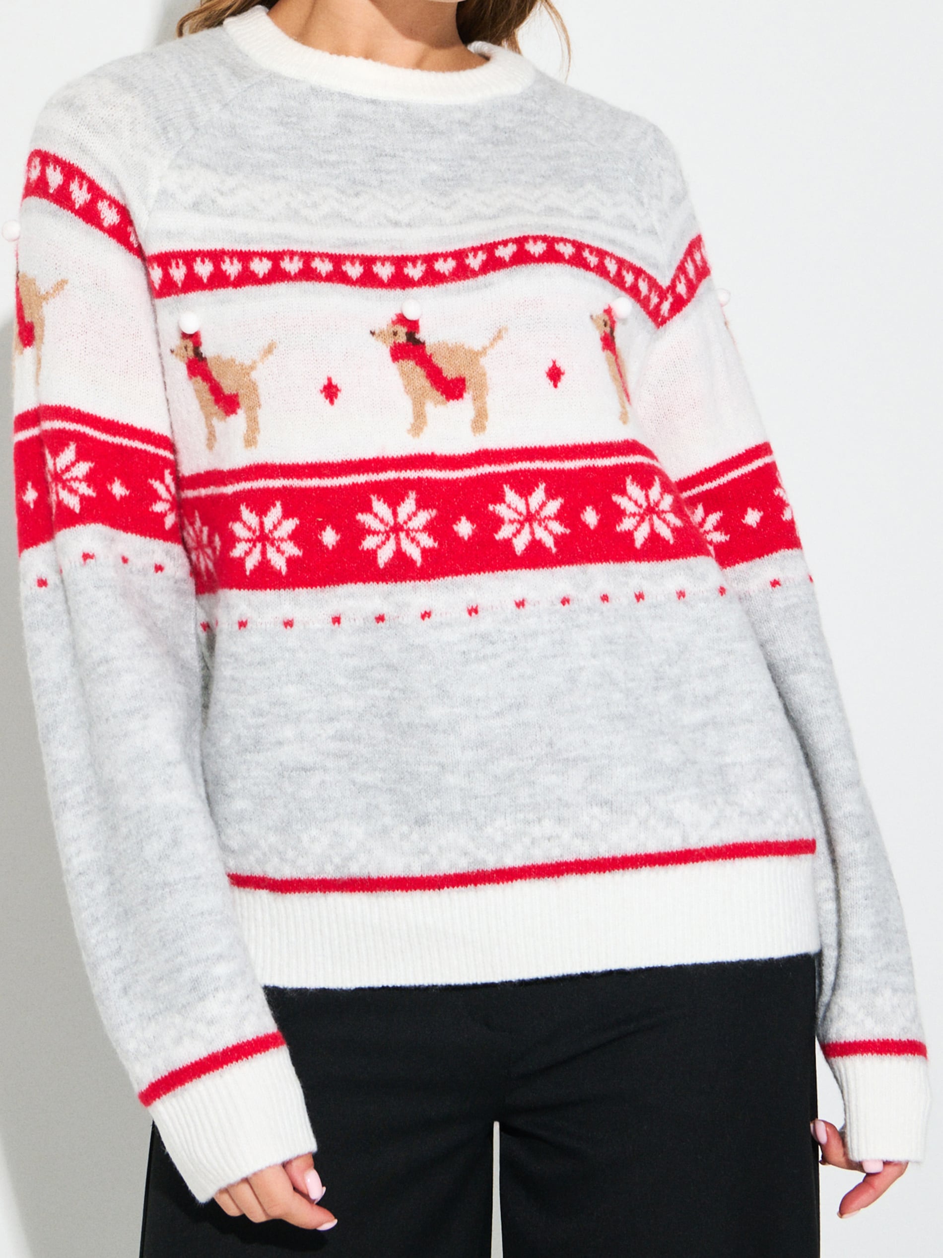 Sinsay - Πουλόβερ με χριστουγεννιάτικο θέμα - πολυχρωμο φωτογραφία