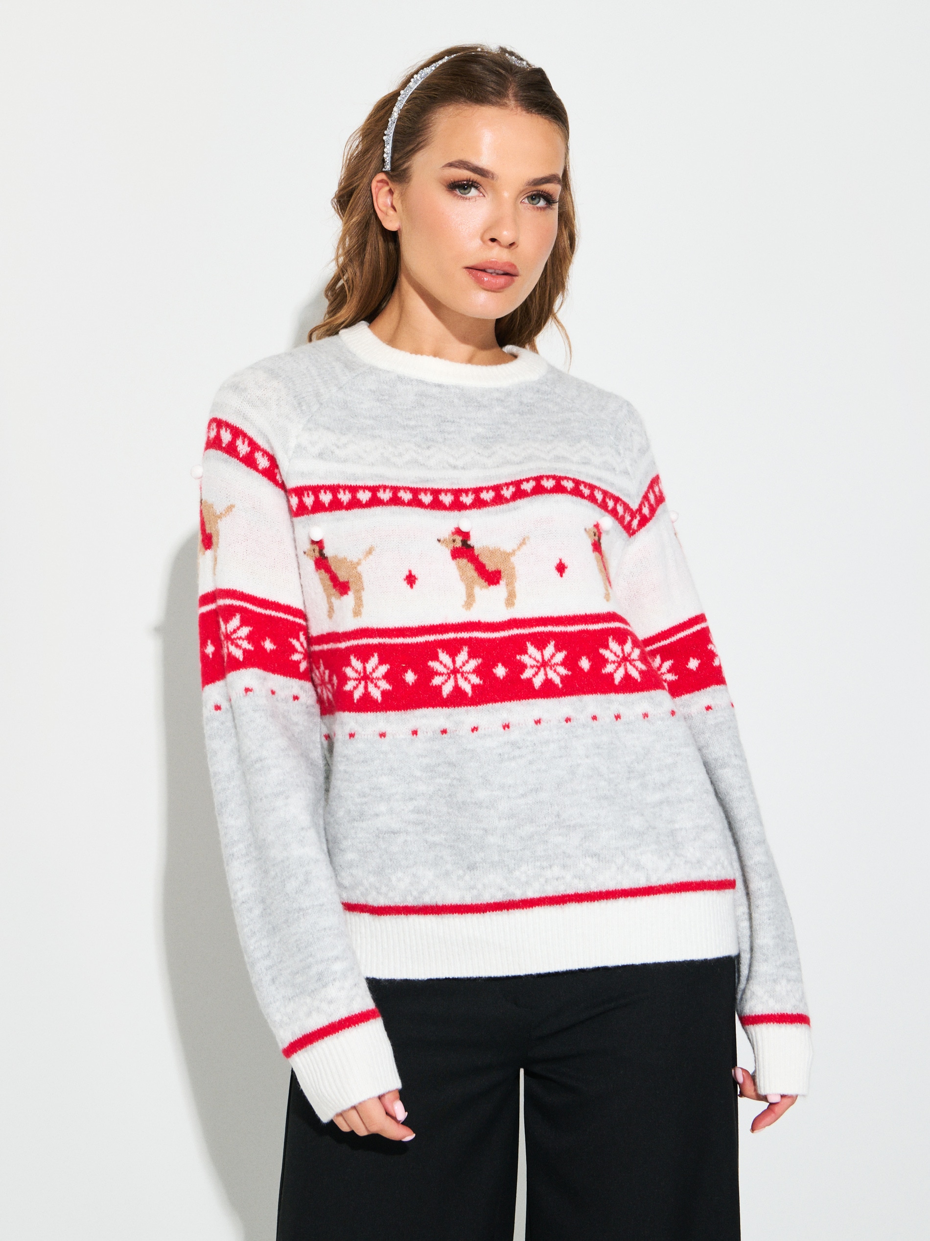 Sinsay - Πουλόβερ με χριστουγεννιάτικο θέμα - πολυχρωμο φωτογραφία