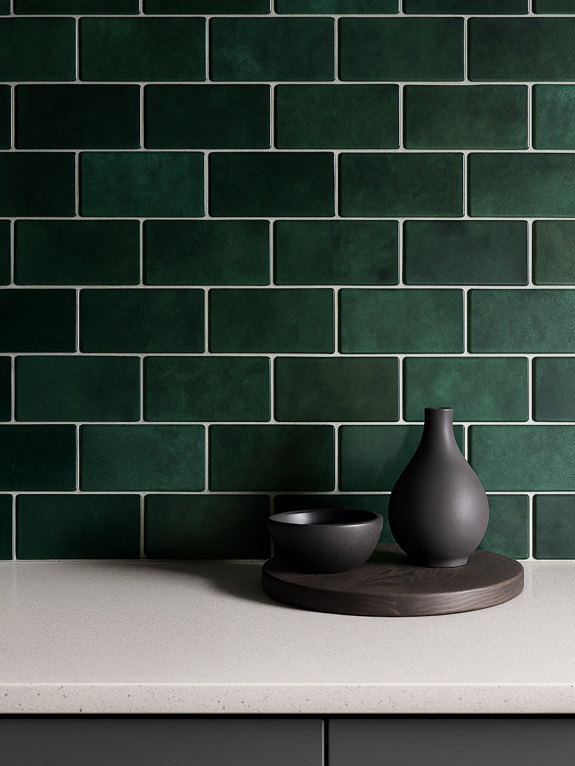 Sinsay - Αυτοκόλλητα πλακάκια, σετ 4 τεμαχίων - σκουρο τιρκουαζ φωτογραφία