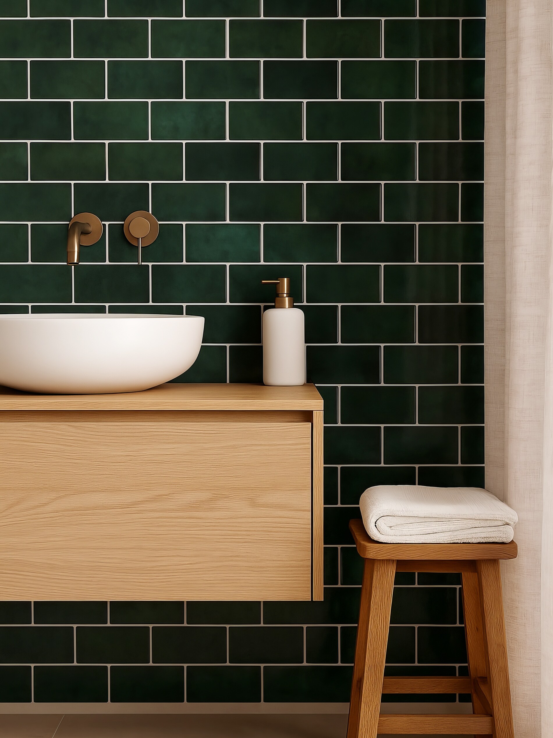 Sinsay - Αυτοκόλλητα πλακάκια, σετ 4 τεμαχίων - σκουρο τιρκουαζ φωτογραφία