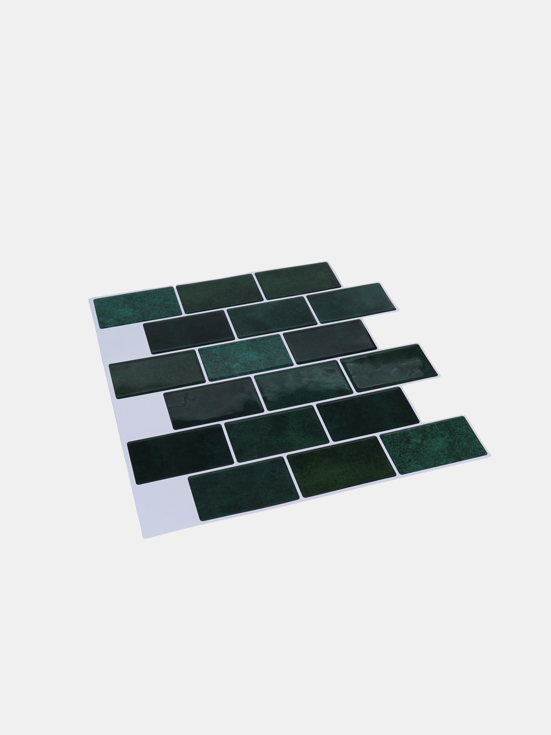 Sinsay - Αυτοκόλλητα πλακάκια, σετ 4 τεμαχίων - σκουρο τιρκουαζ φωτογραφία