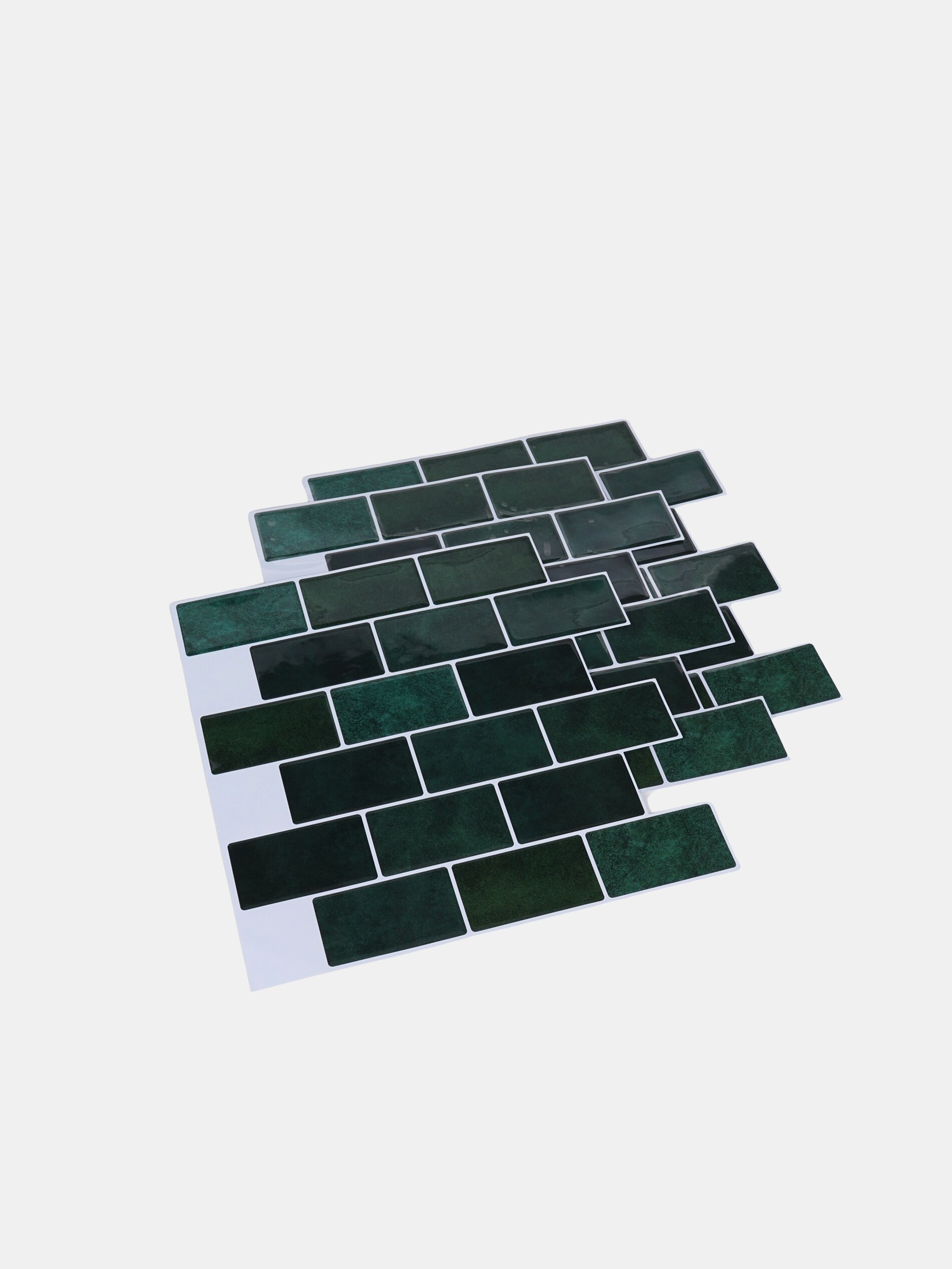 Sinsay - Αυτοκόλλητα πλακάκια, σετ 4 τεμαχίων - σκουρο τιρκουαζ φωτογραφία