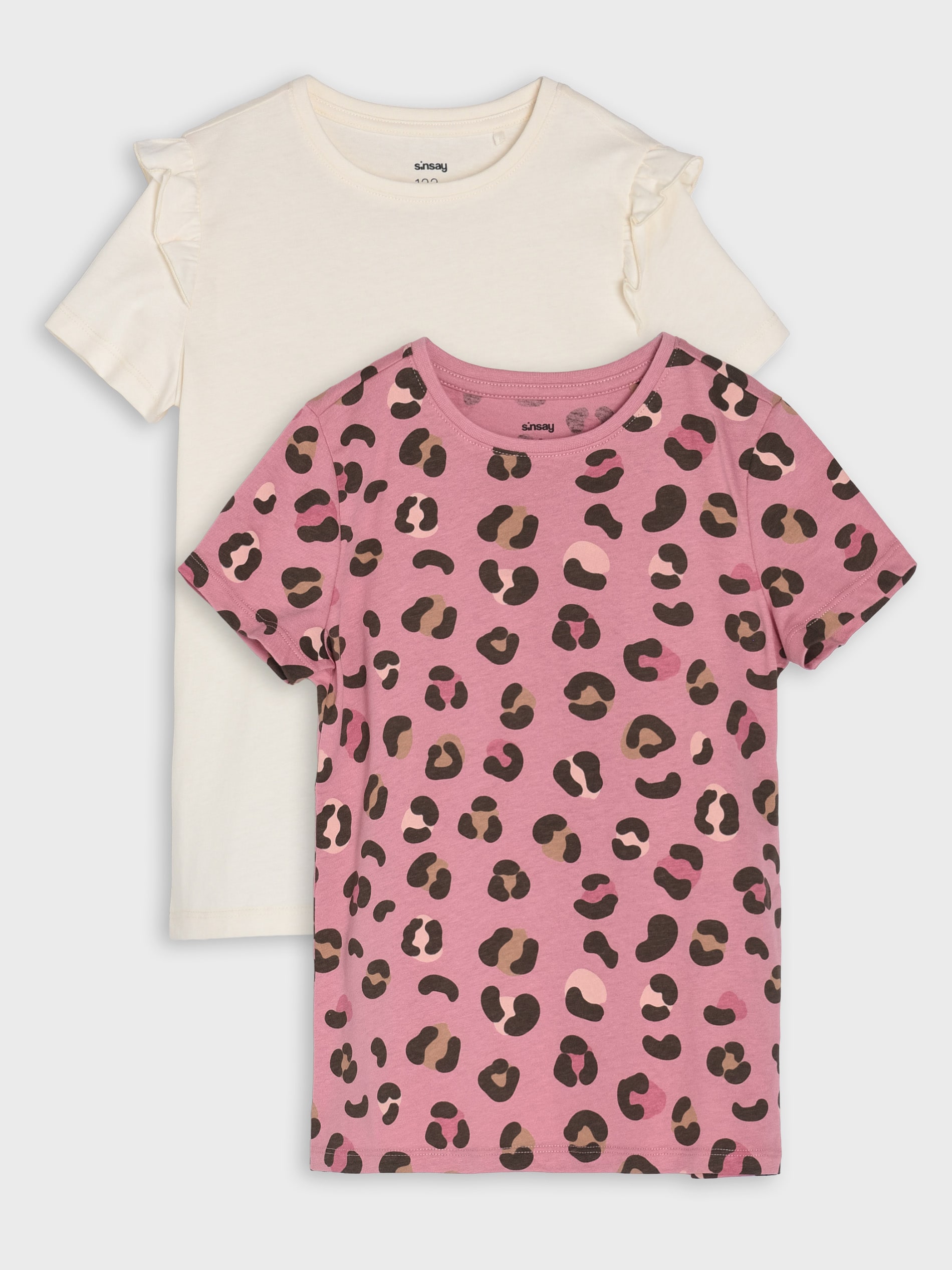 Sinsay - Koszulki 2 pack - różowy