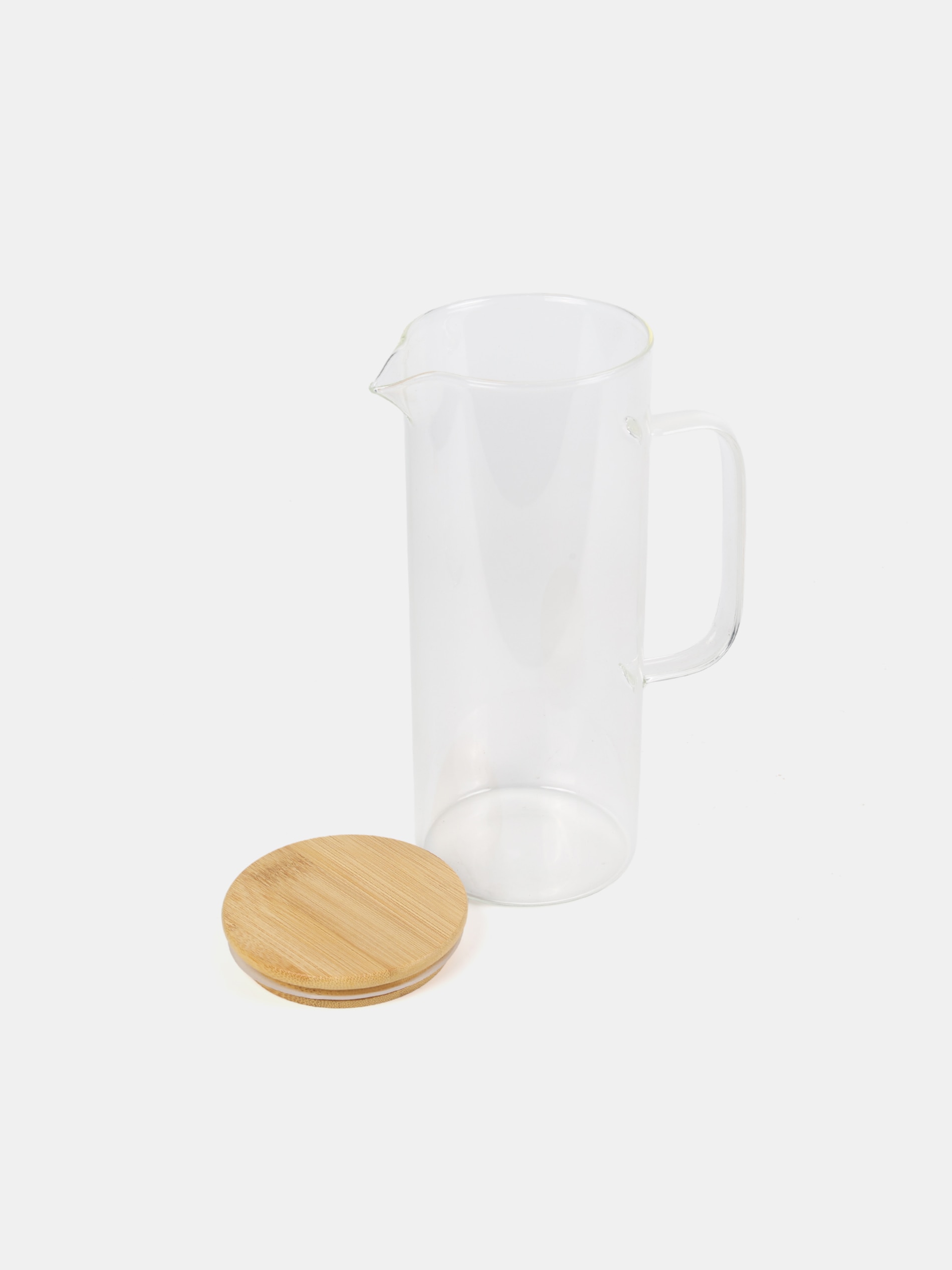 Sinsay - Γυάλινη κανάτα με χερούλι και καπάκι - clear φωτογραφία