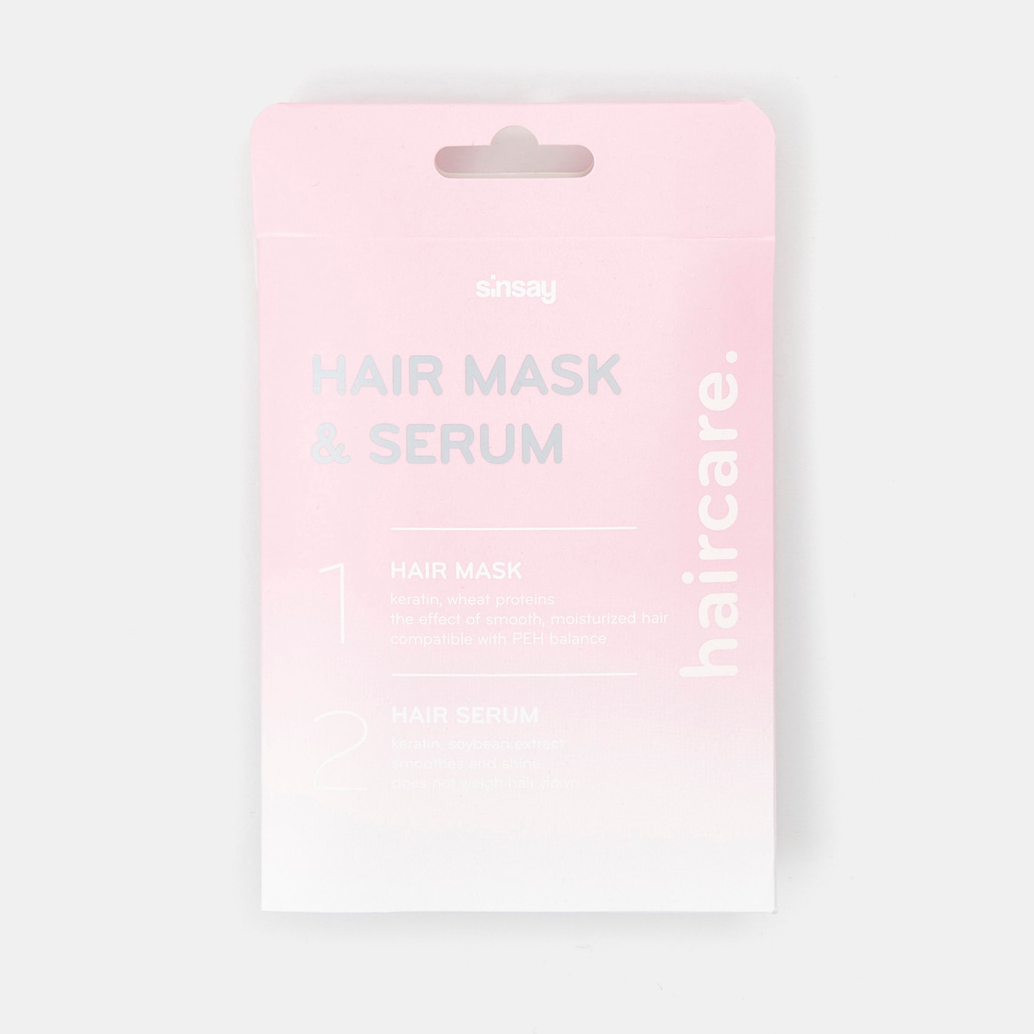 Sinsay – Mască și ser de păr – Roz