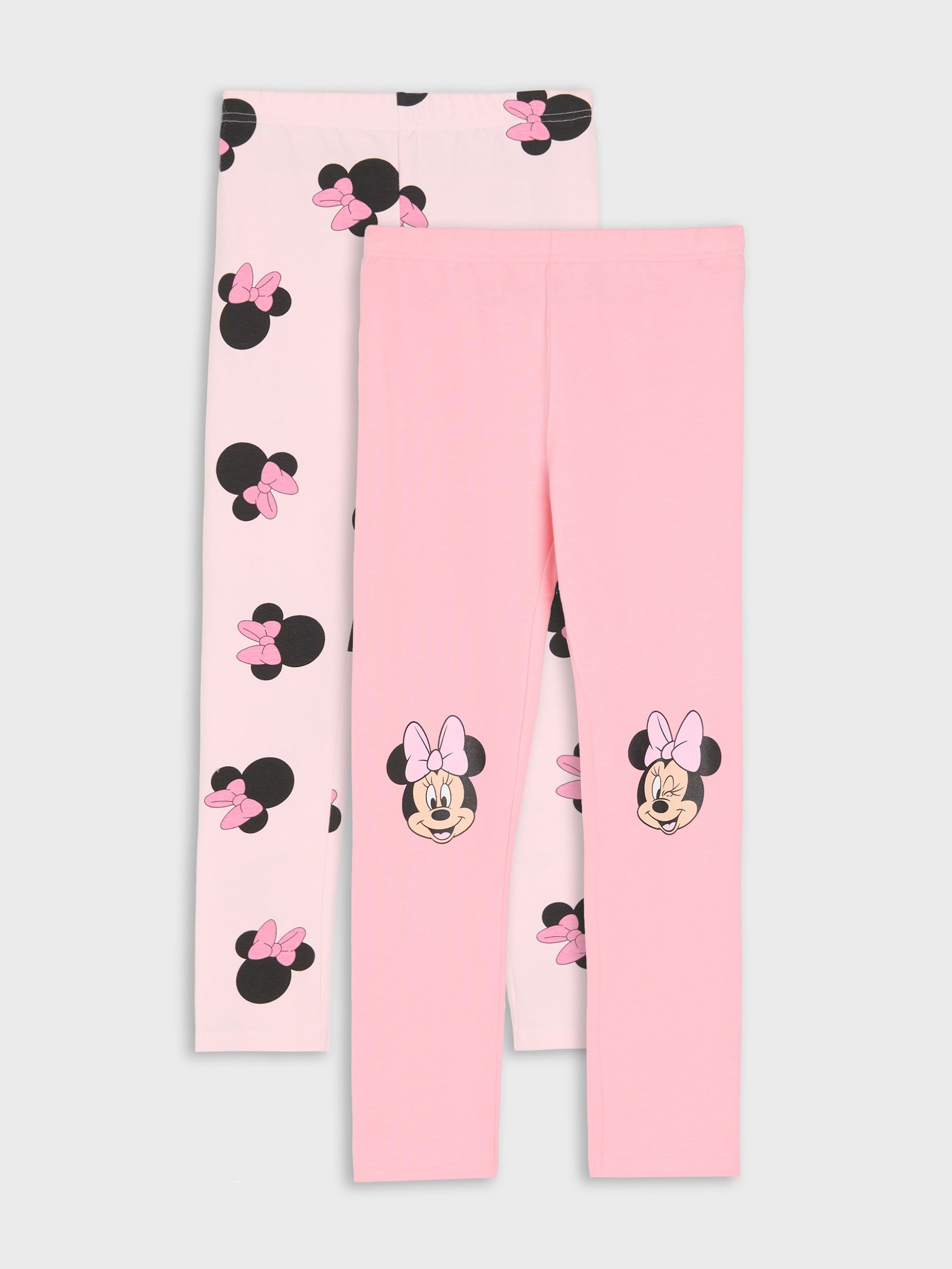 Sinsay - Legginsy 2 pack Minnie Mouse - różowy