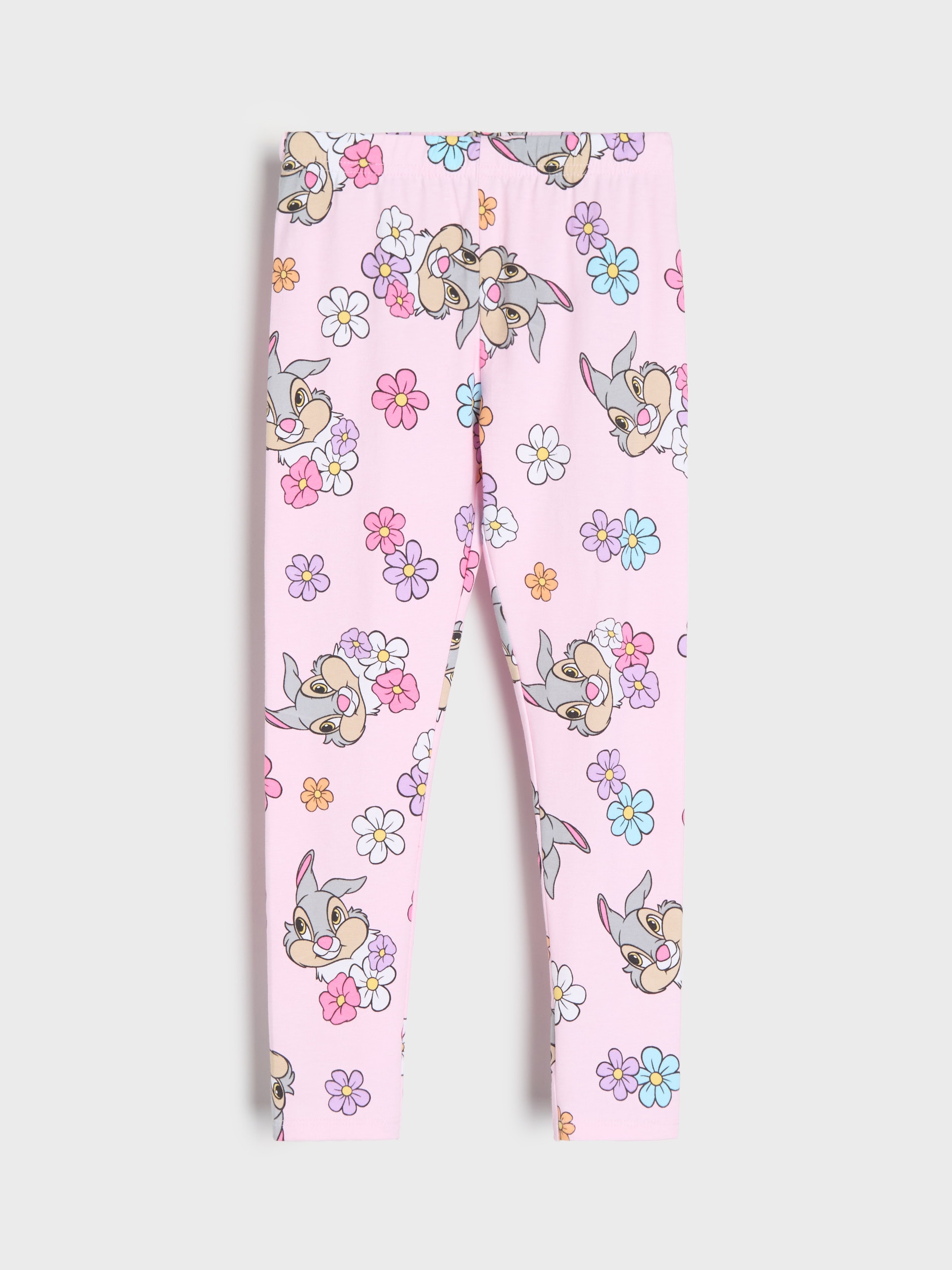 Sinsay - Bawełniane legginsy ze wzorem Bambi - różowy