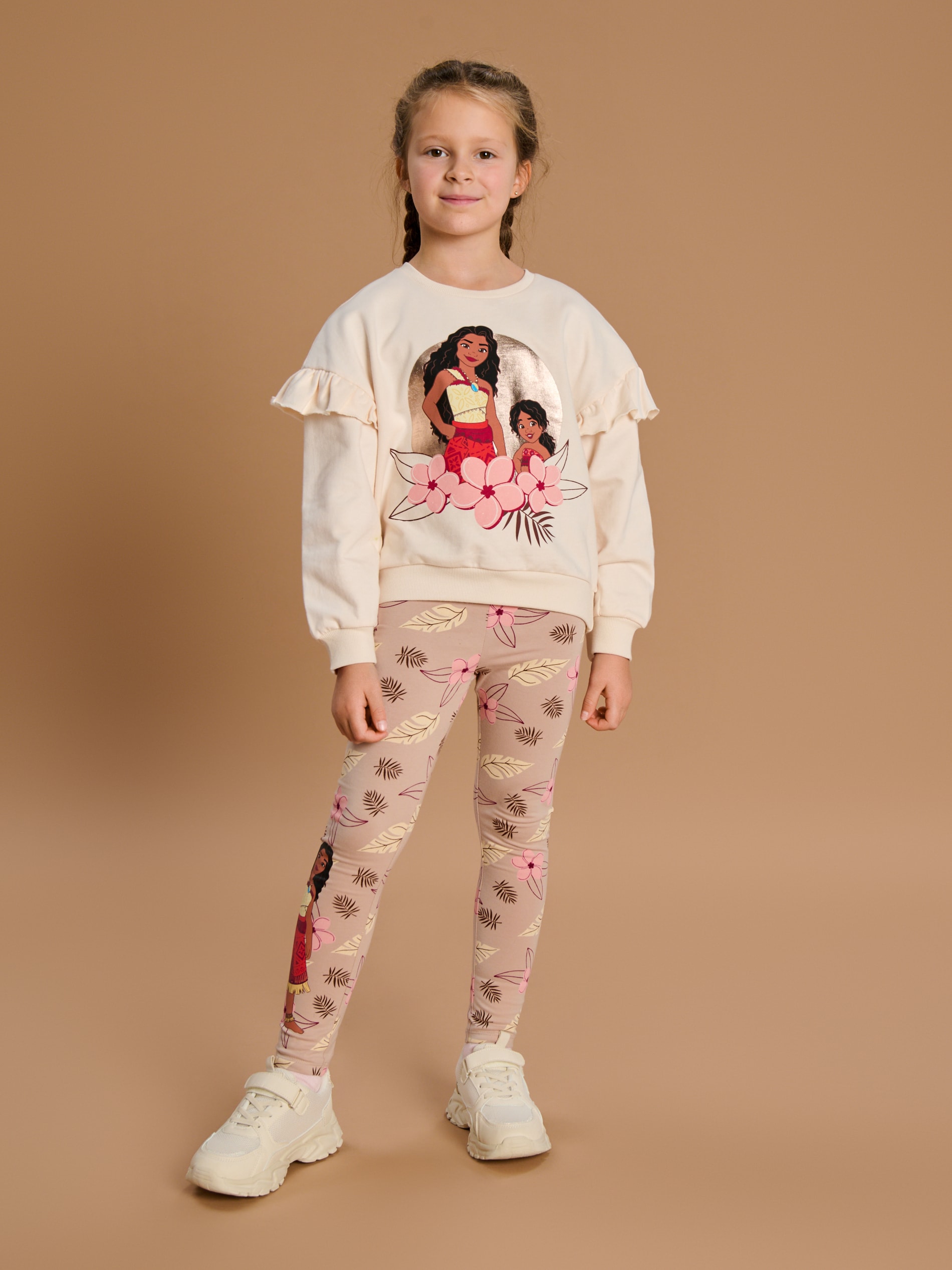 Sinsay - Legginsy Disney Vaiana 2 - brązowy