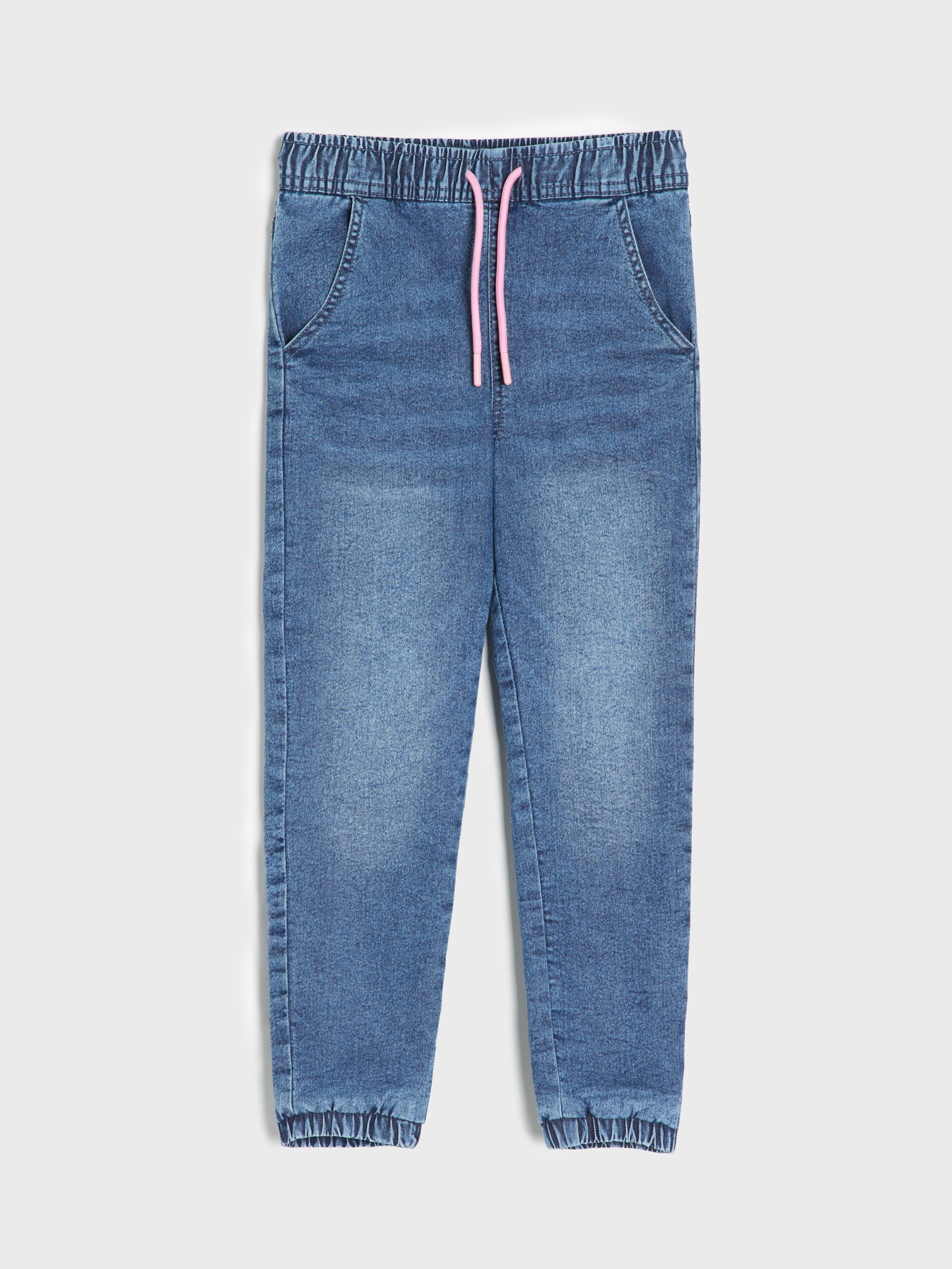 Sinsay - Τζιν παντελόνι jogger - μπλε φωτογραφία