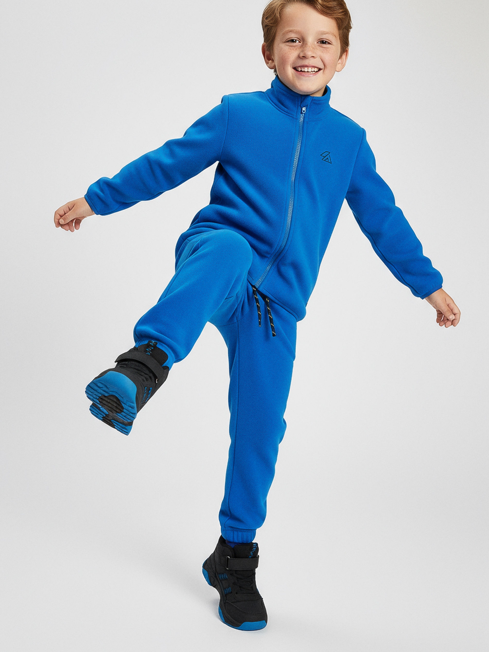 Sinsay - Polarowe spodnie sportowe Active - niebieski