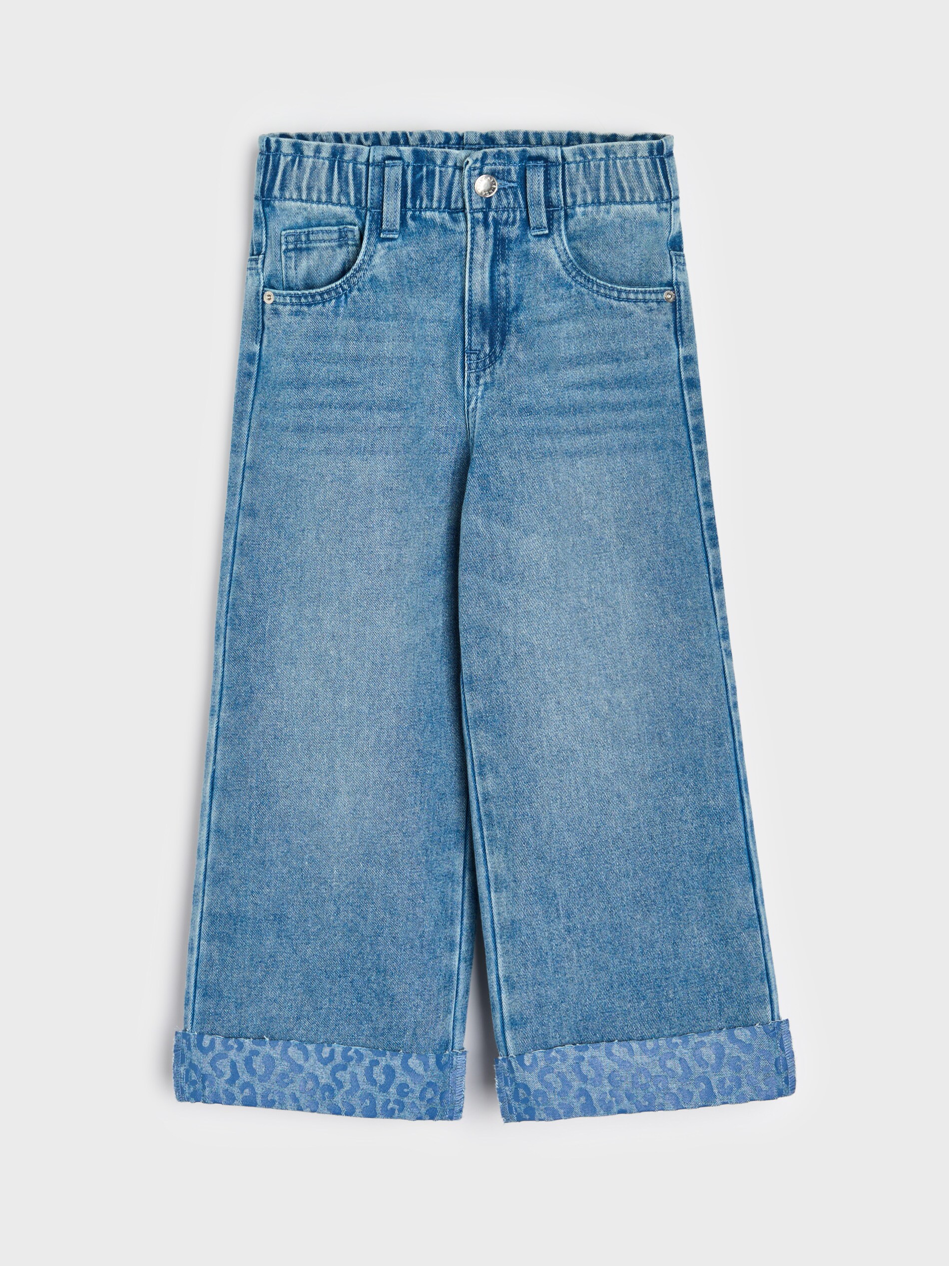 Sinsay - Τζιν παντελόνι με φαρδύ μπατζάκι - μπλε φωτογραφία