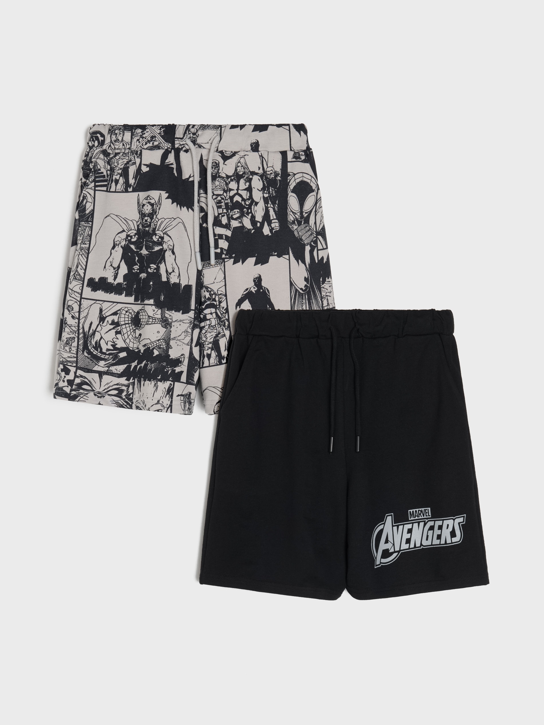 Sinsay - Szorty 2 pack Marvel - wielobarwny
