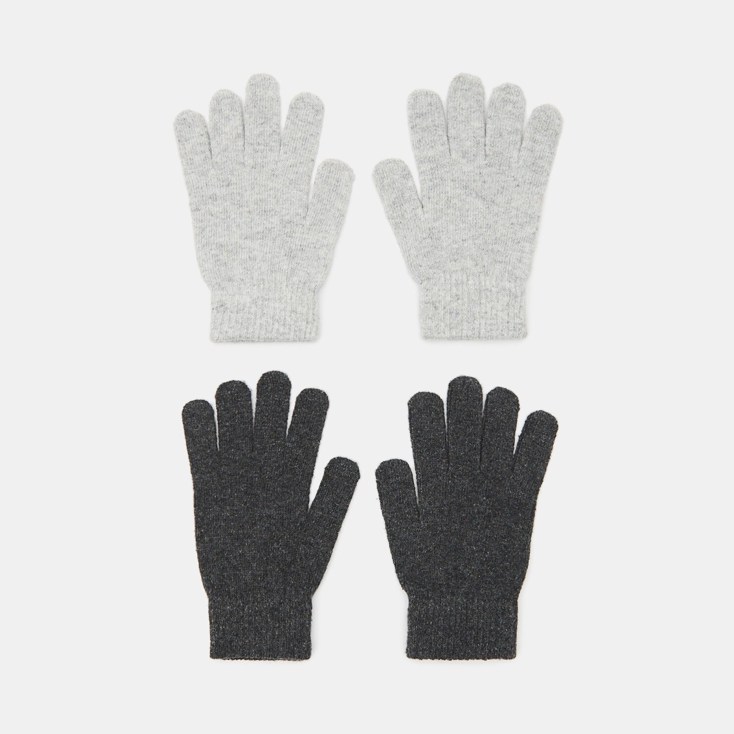 Sinsay - Pack de 2 pares de guantes - Gris claro