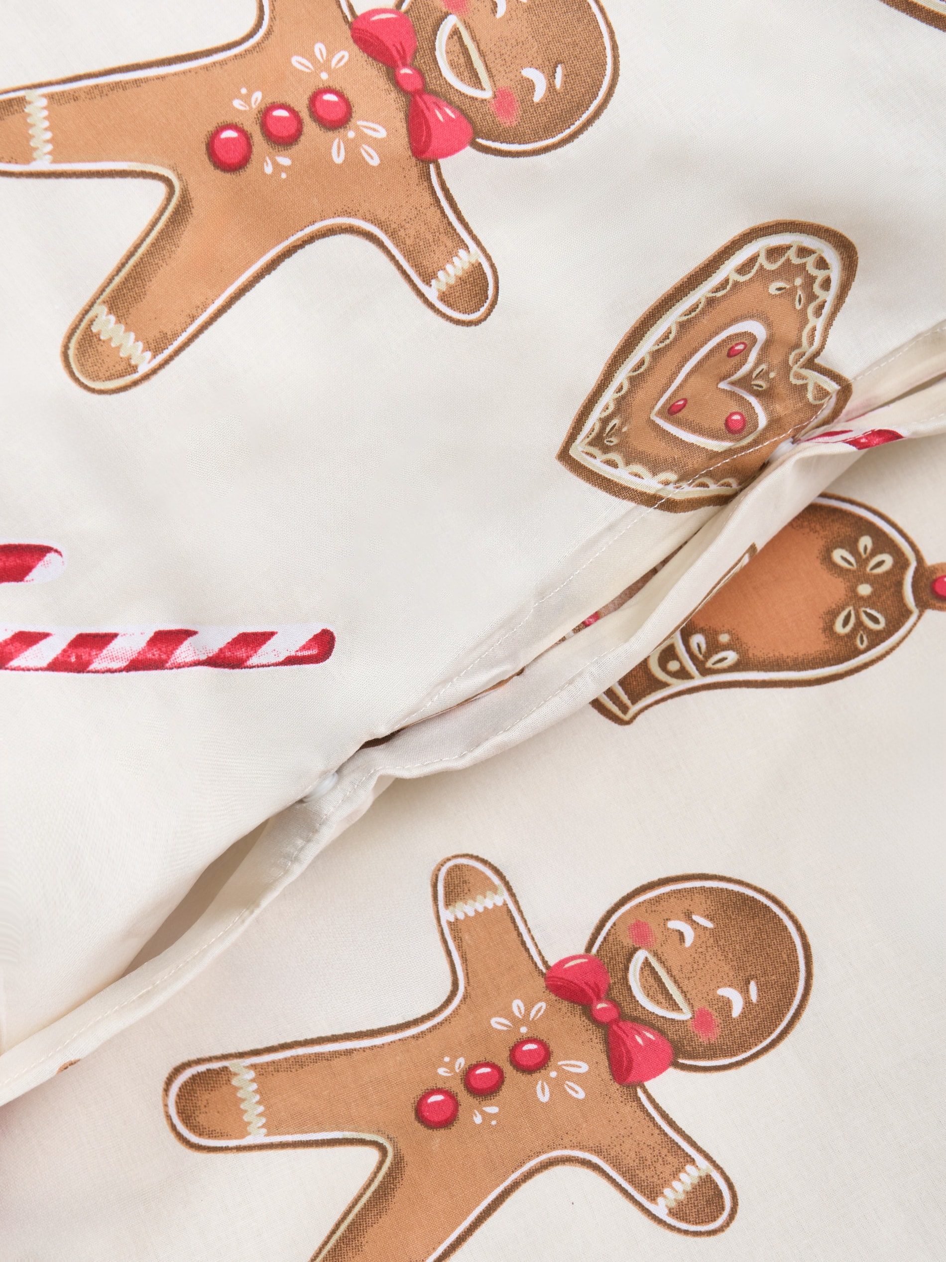 Sinsay - Σετ σεντονιών με χριστουγεννιάτικο σχέδιο - μπεζ φωτογραφία