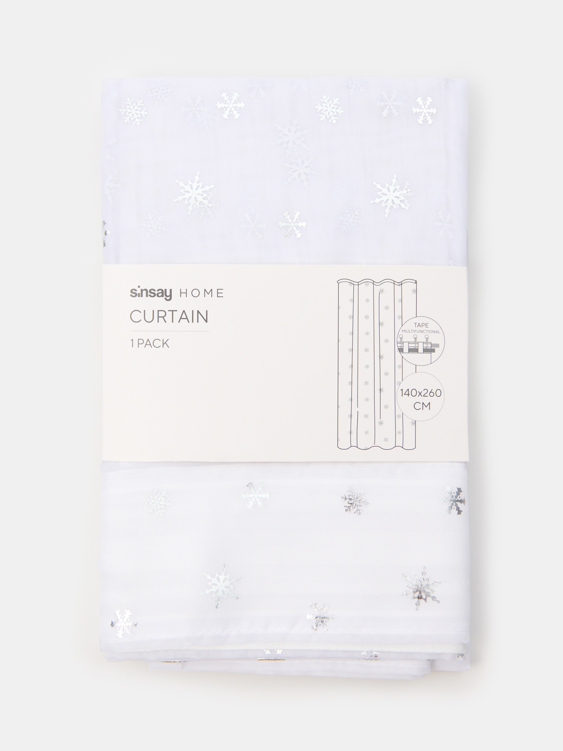 Sinsay - Κουρτίνα με ταινία - ασημι φωτογραφία