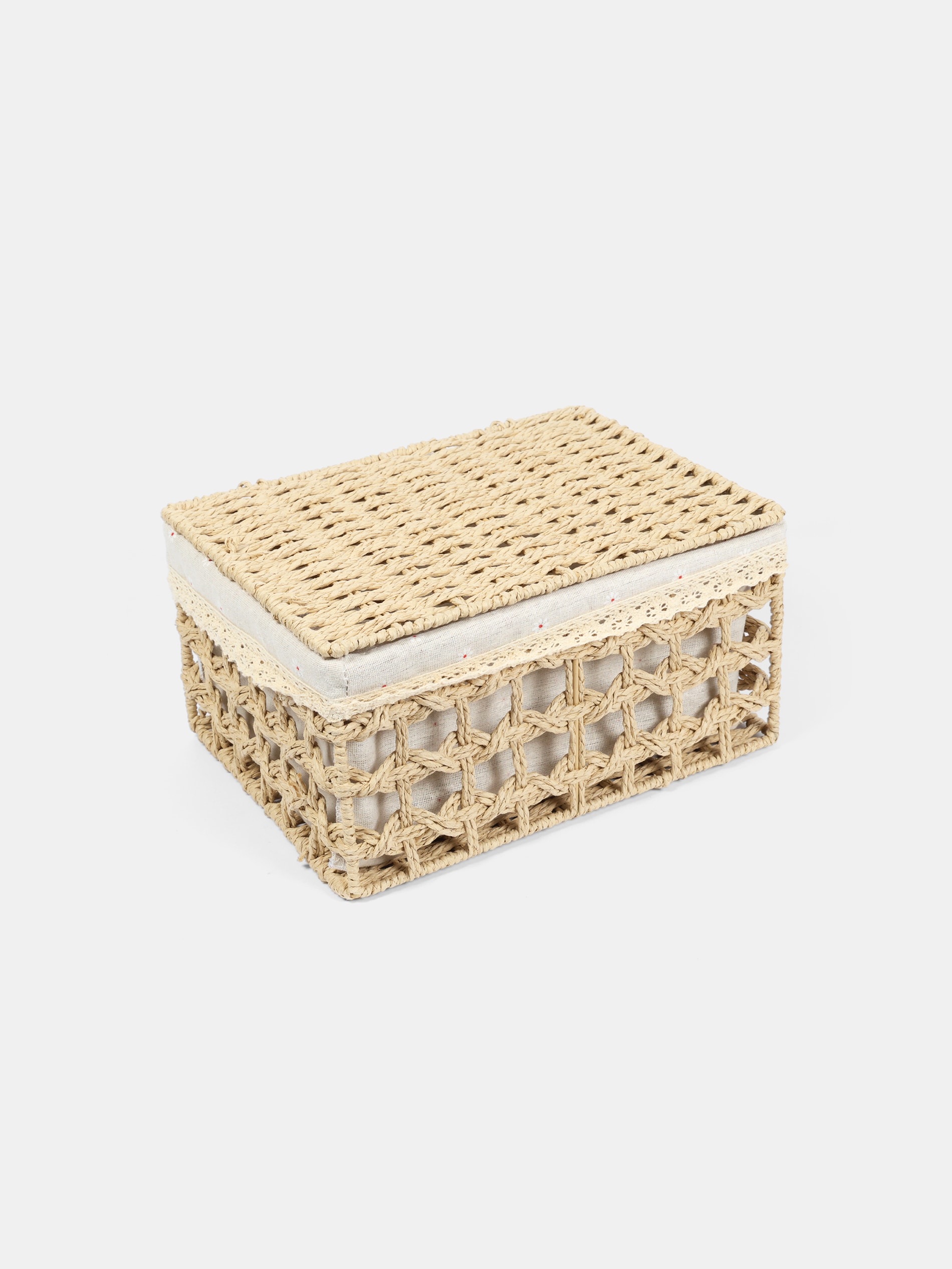 Sinsay - Πλεκτό καλάθι αποθήκευσης - μπεζ φωτογραφία