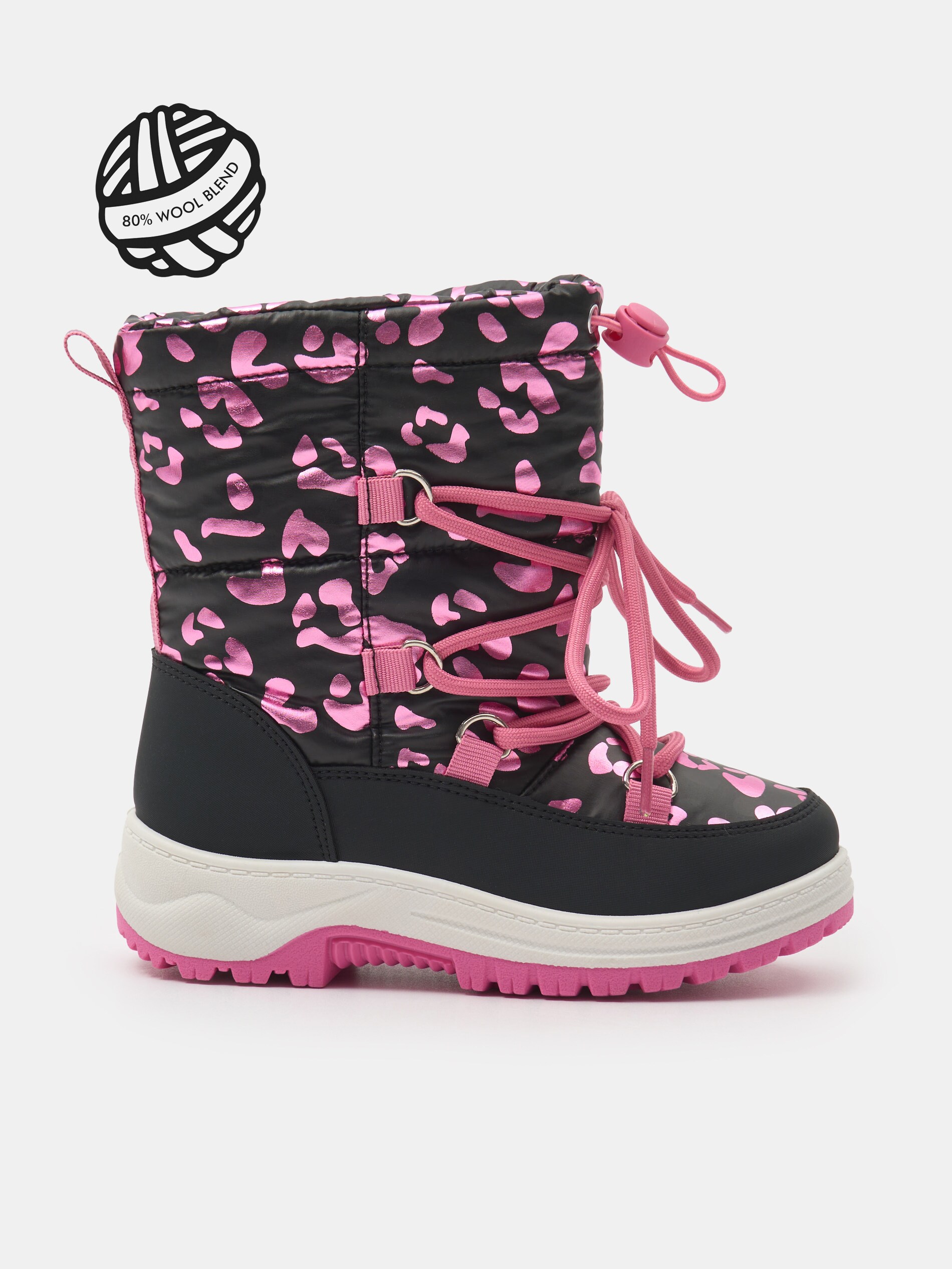 Sinsay - Μποτάκια χιονιού με επένδυση από μαλλί - μαυρο φωτογραφία