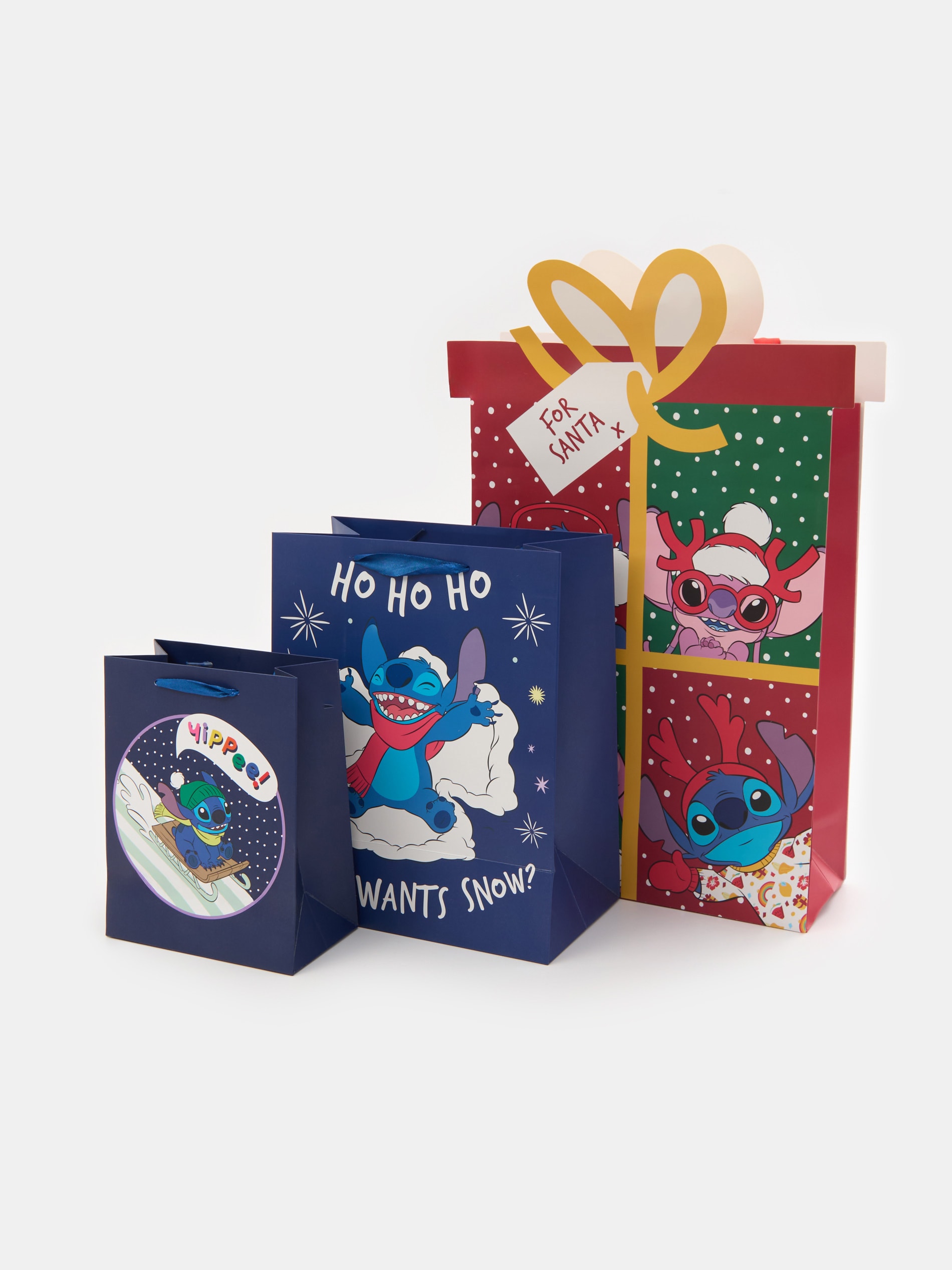 Sinsay - Σακούλες δώρου Lilo & Stitch 3 pack - πολυχρωμο φωτογραφία