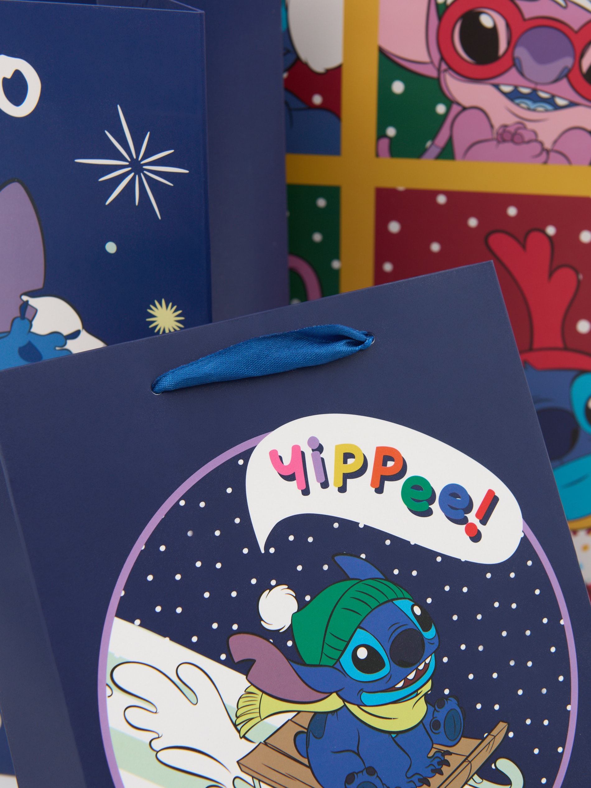 Sinsay - Σακούλες δώρου Lilo & Stitch 3 pack - πολυχρωμο φωτογραφία