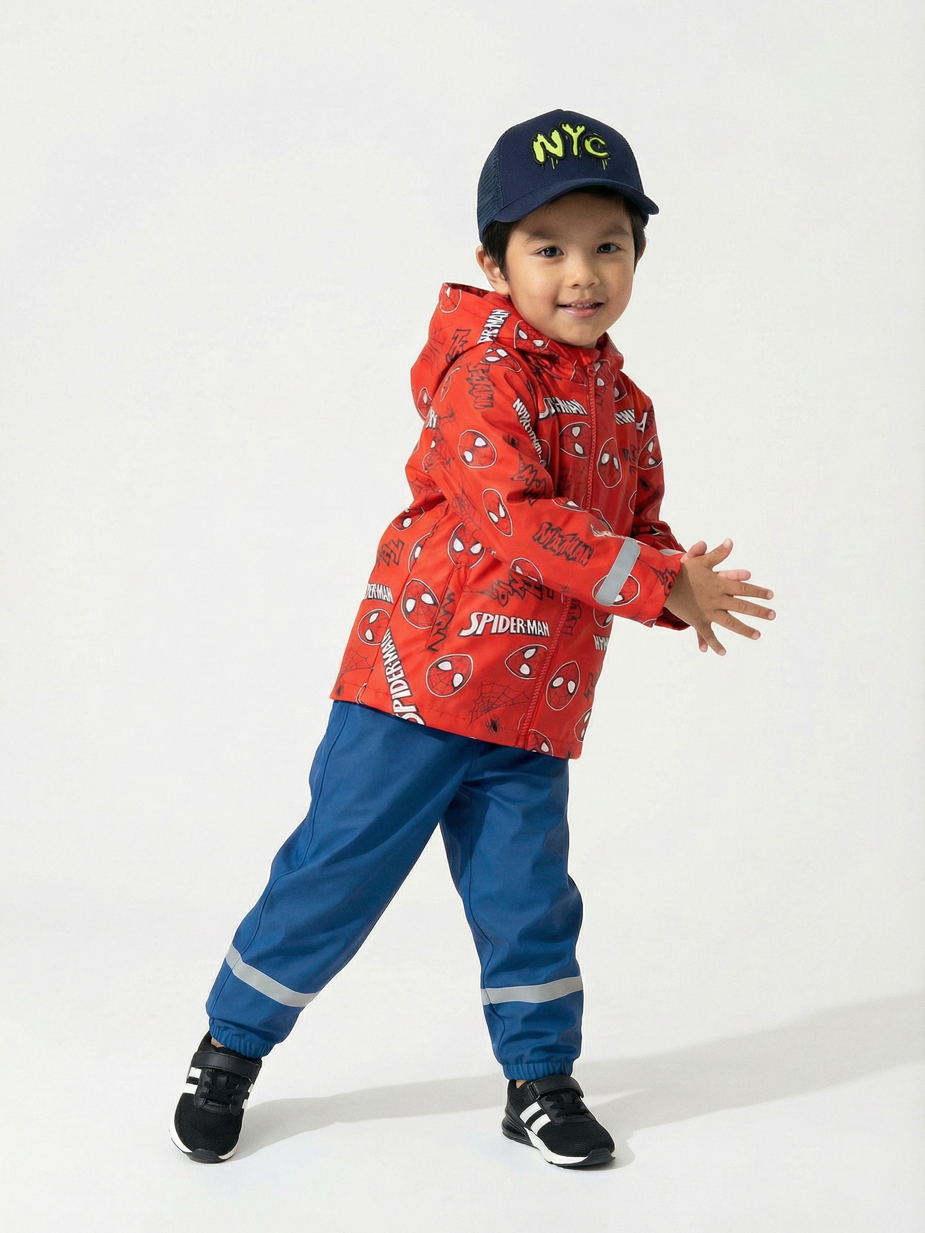 Sinsay - Płaszcz przeciwdeszczowy Spider-Man - czerwony