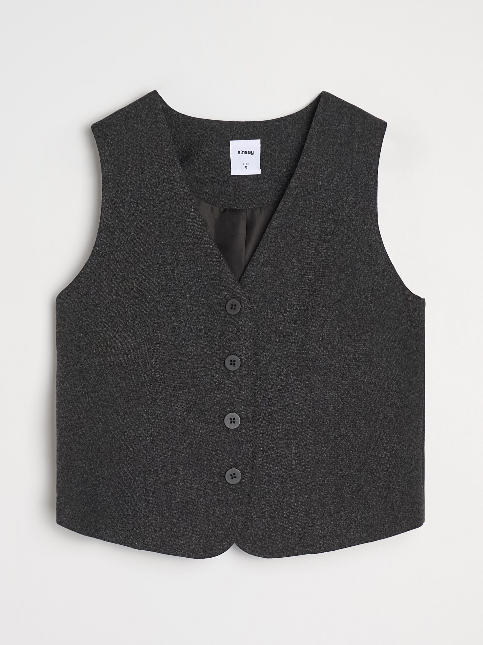 Sinsay - Γιλέκο κοστουμιού - μαυρο φωτογραφία