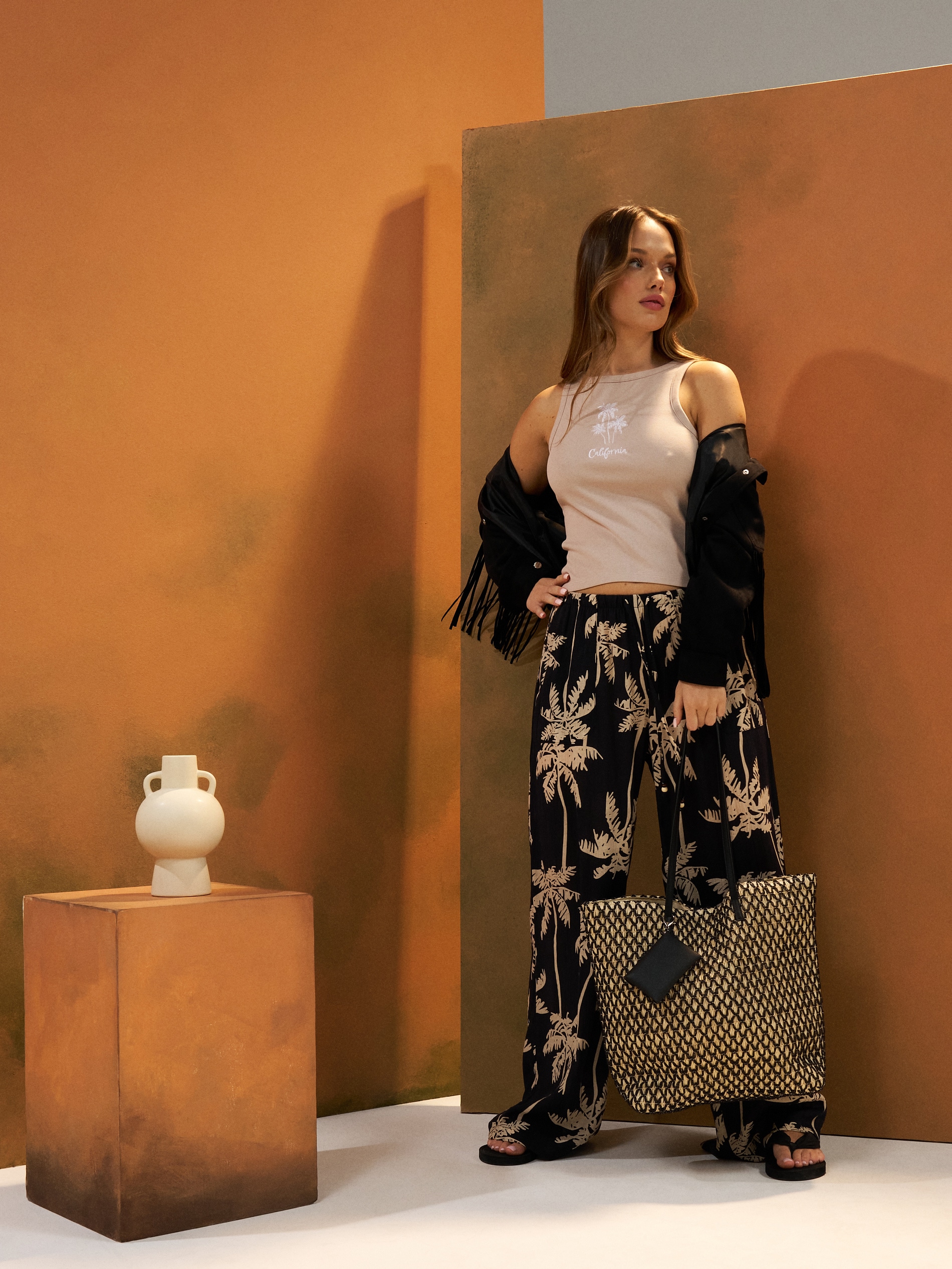 Sinsay - Τοπ με κέντημα - μπεζ φωτογραφία