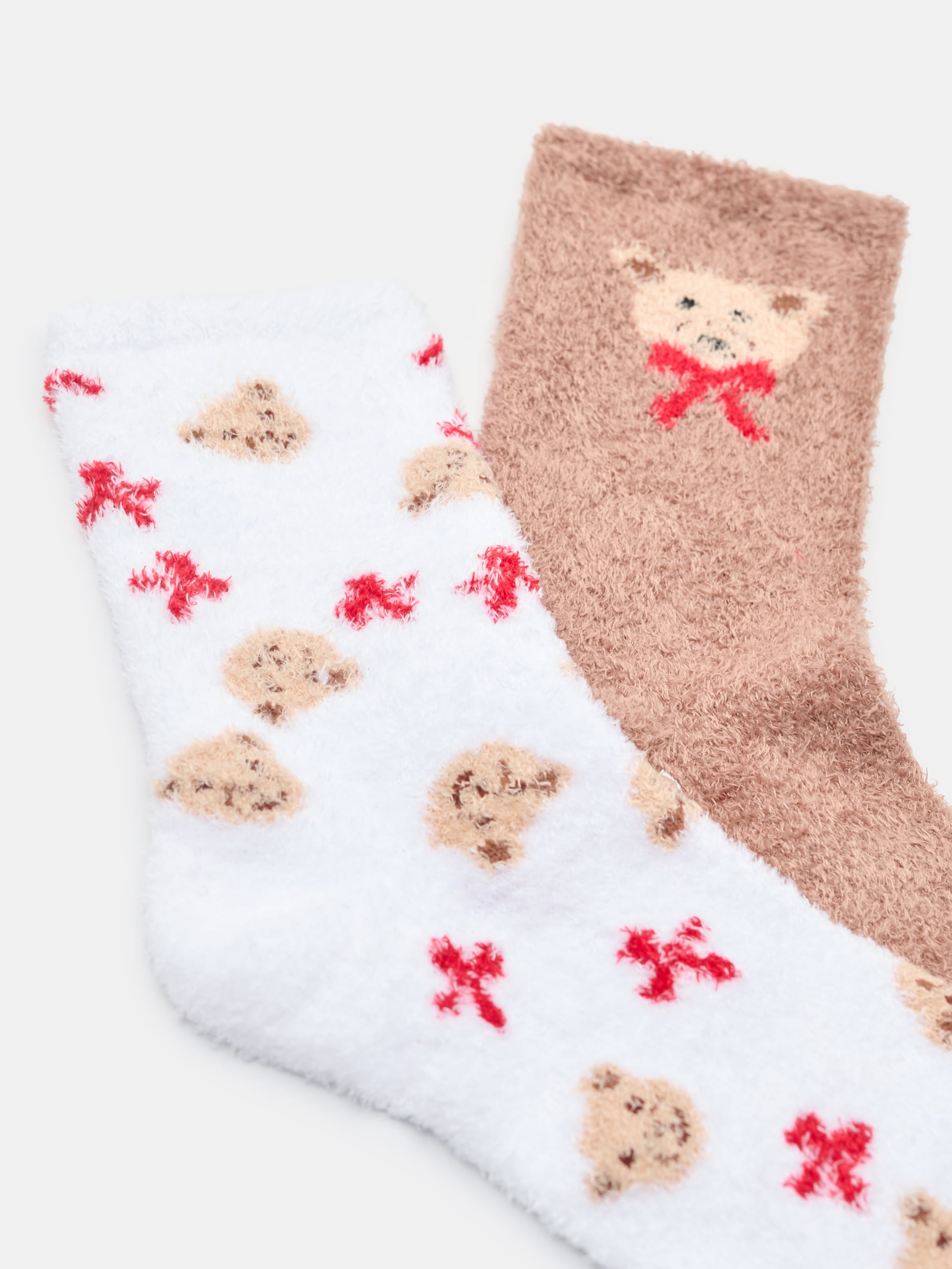 Sinsay - Skarpetki ze wzorem 2 pack - biały