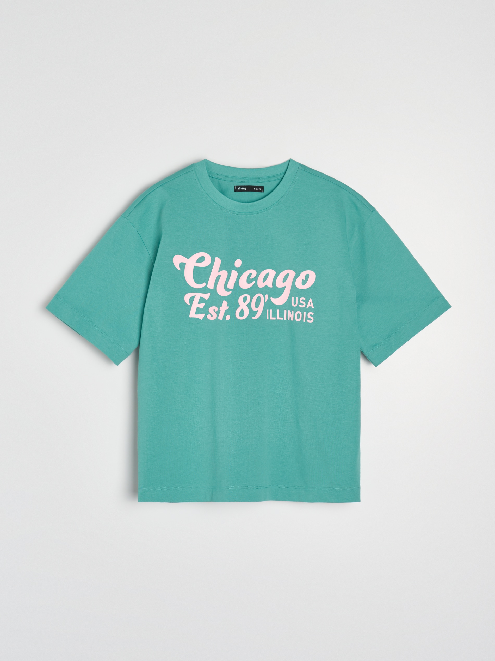 Bawełniana koszulka z napisem Chicago